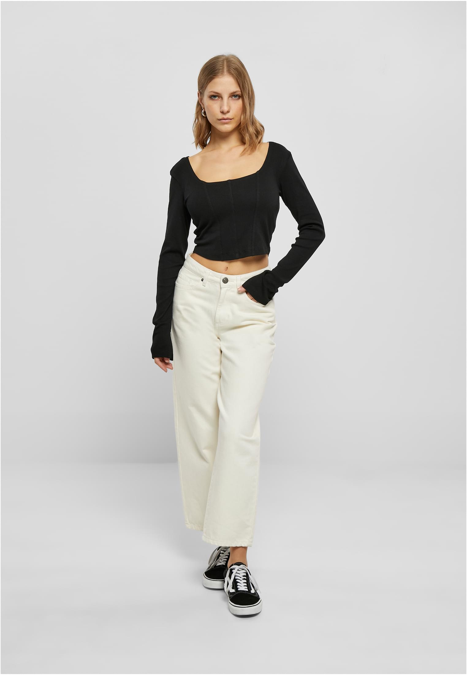 UC Short Rib Corsage Longsleeve