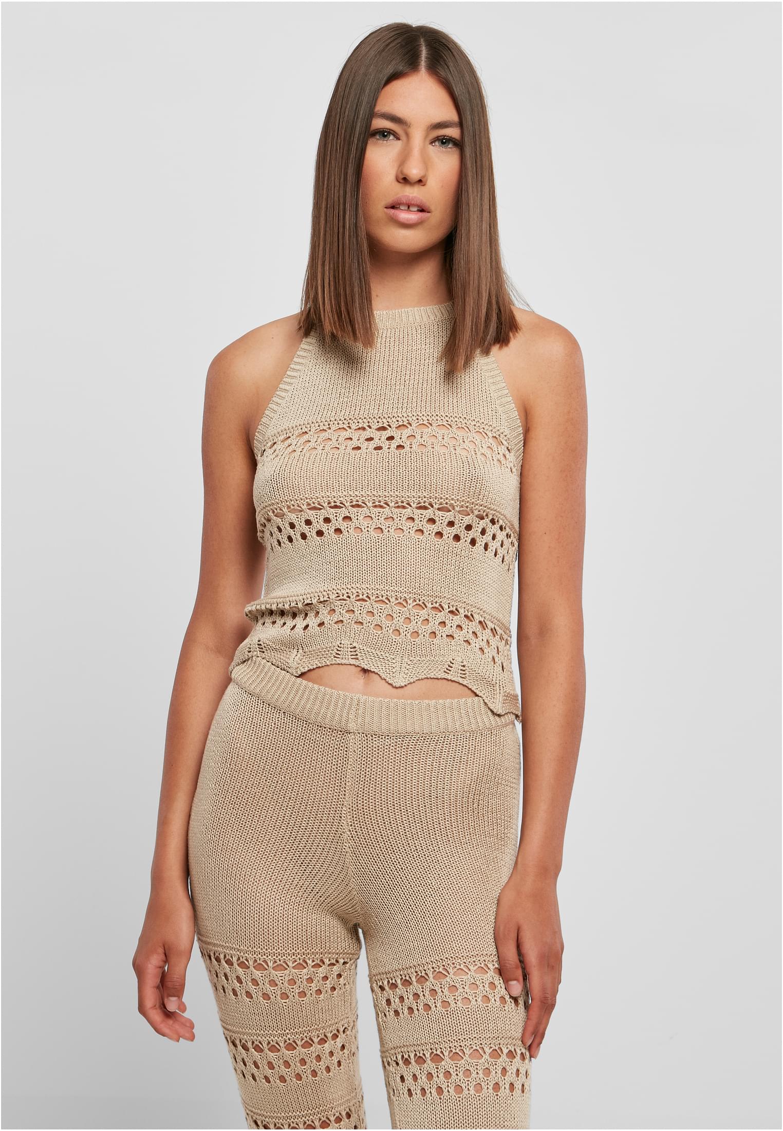 UC kort heklet halstørkletopp