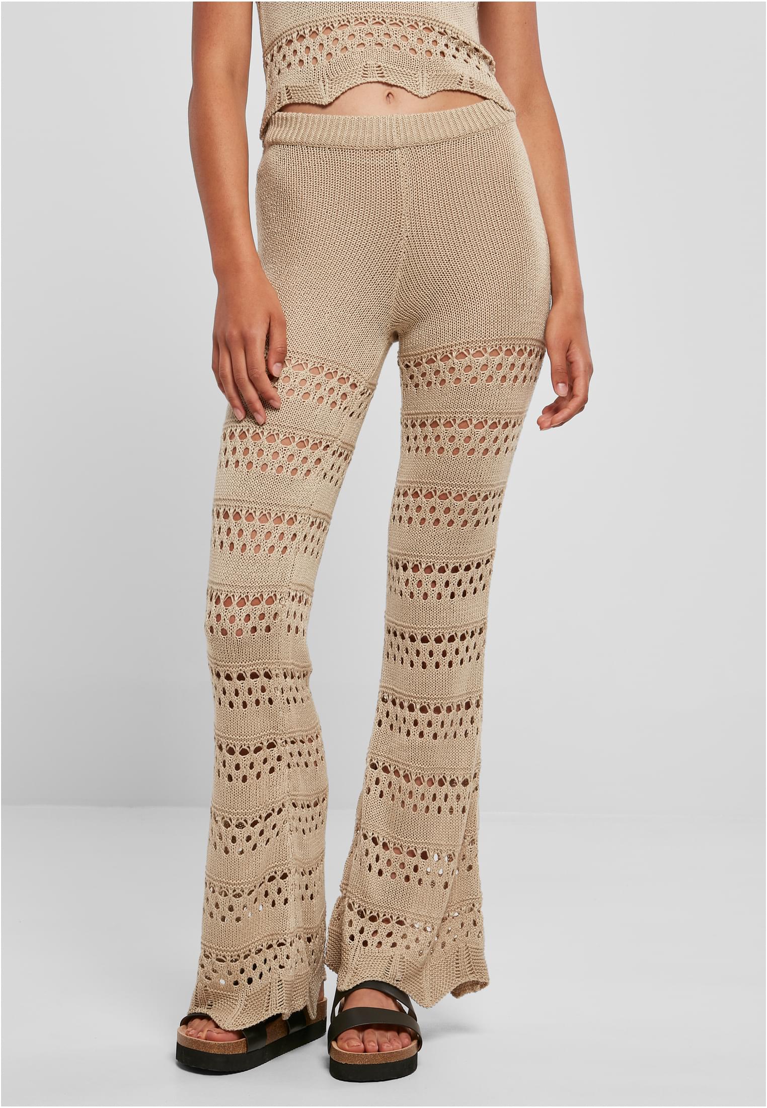 UC Flared Crochet Knit Leggings