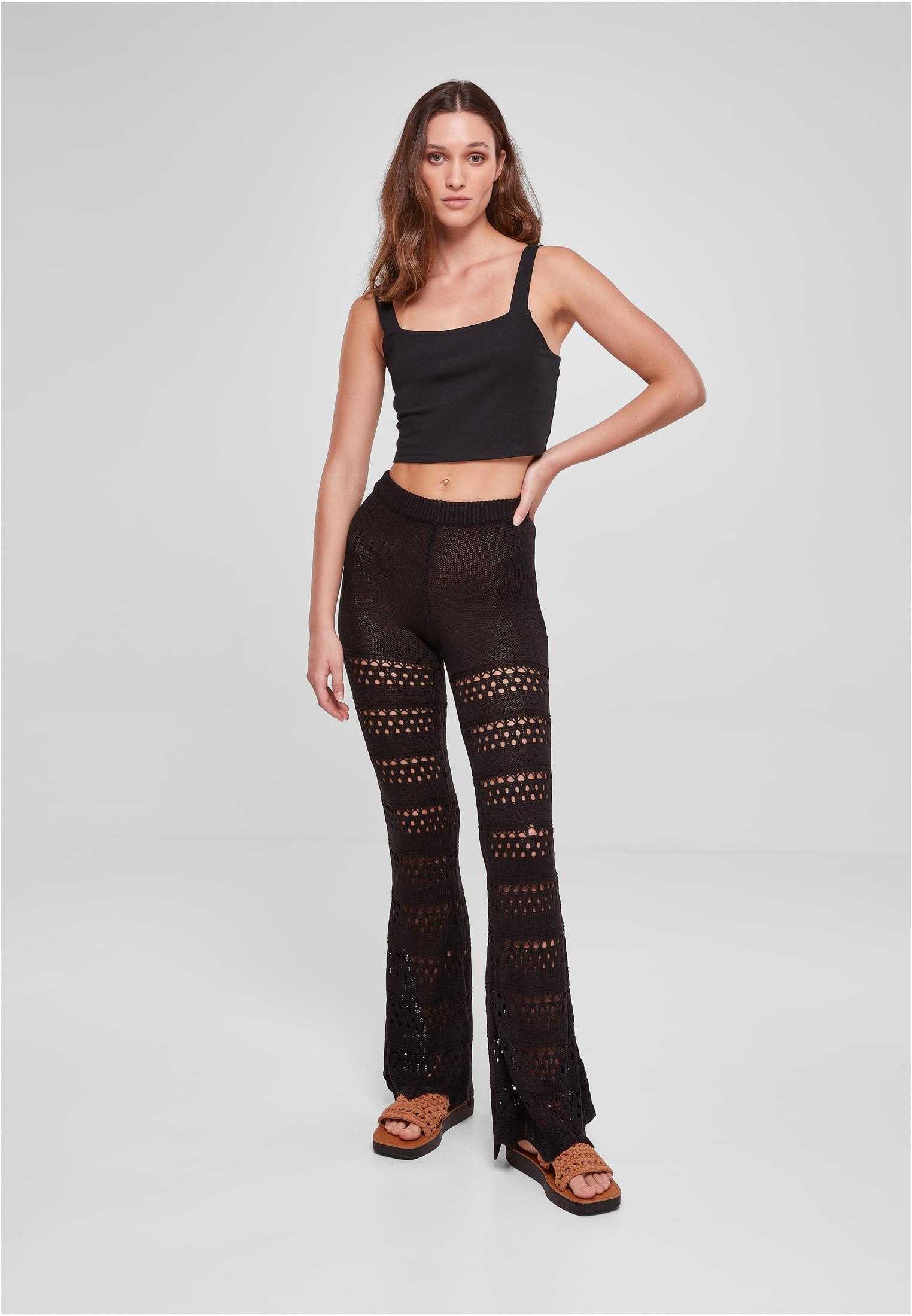 UC Flared Crochet Knit Leggings