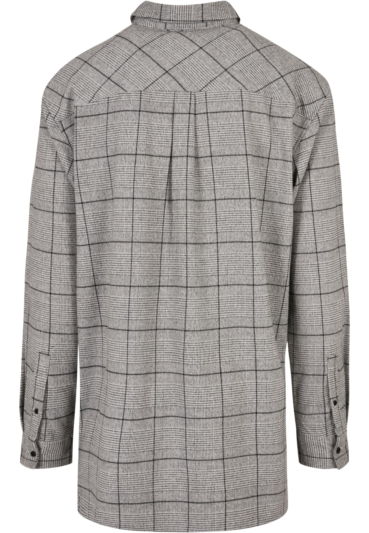 UC Long Oversized Checked Greyish Shirt