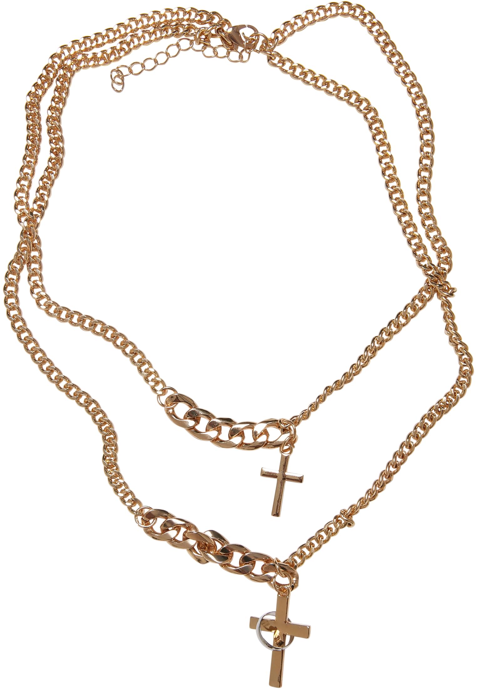 UC Various Chain Cross Necklace