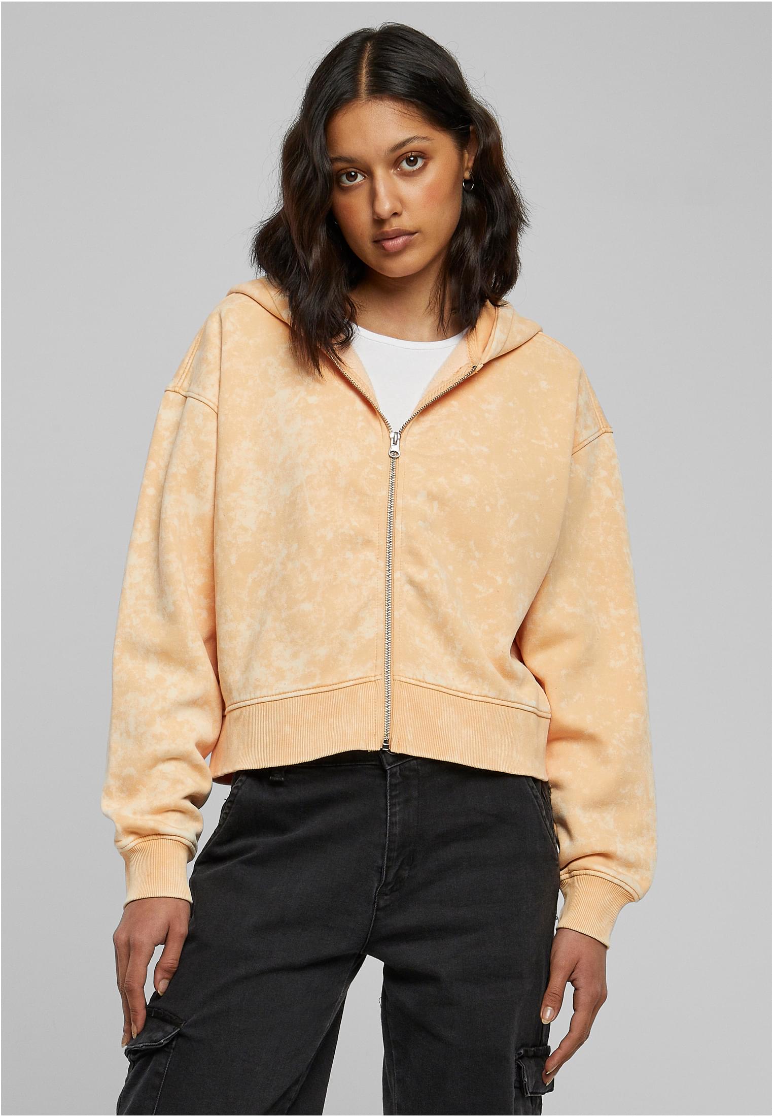 UC Short Oversized Towel Washed Zip Hoody