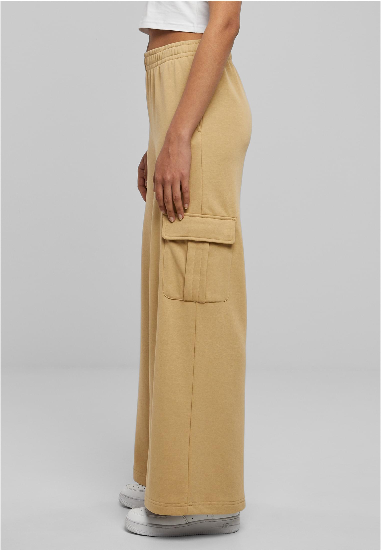 UC Highwaist Wide Leg Cargo Terry Pants