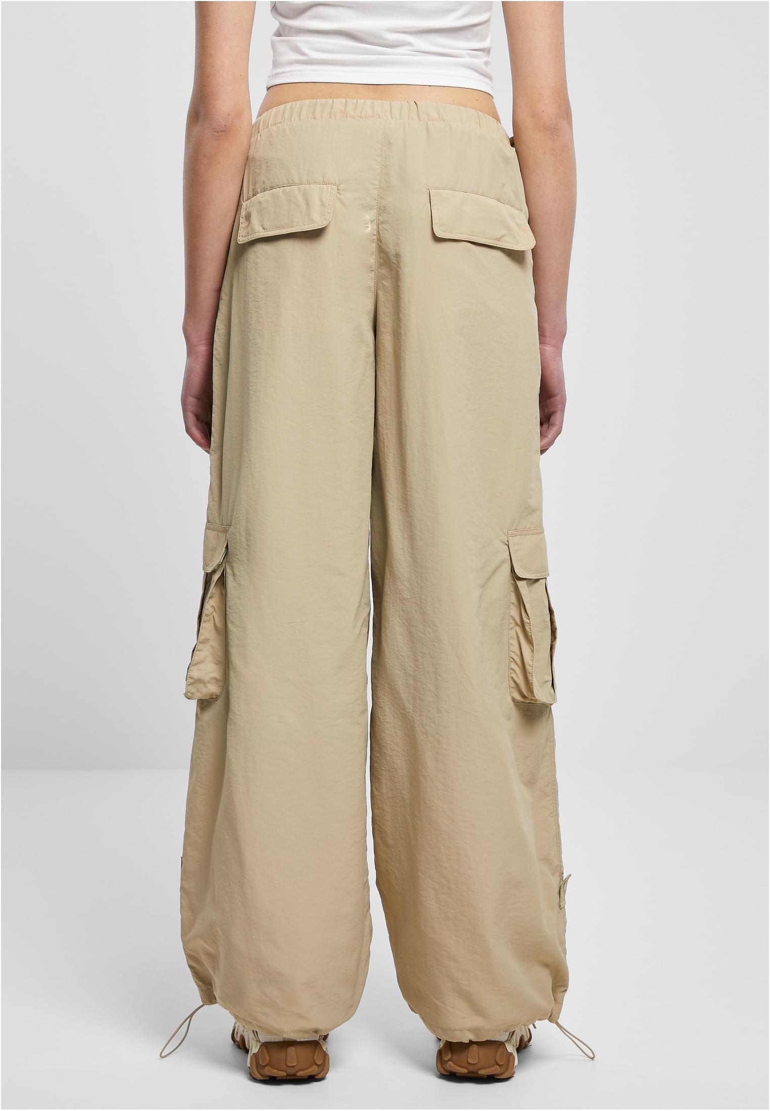 UC Wide Crinkle Nylon Cargo Pants