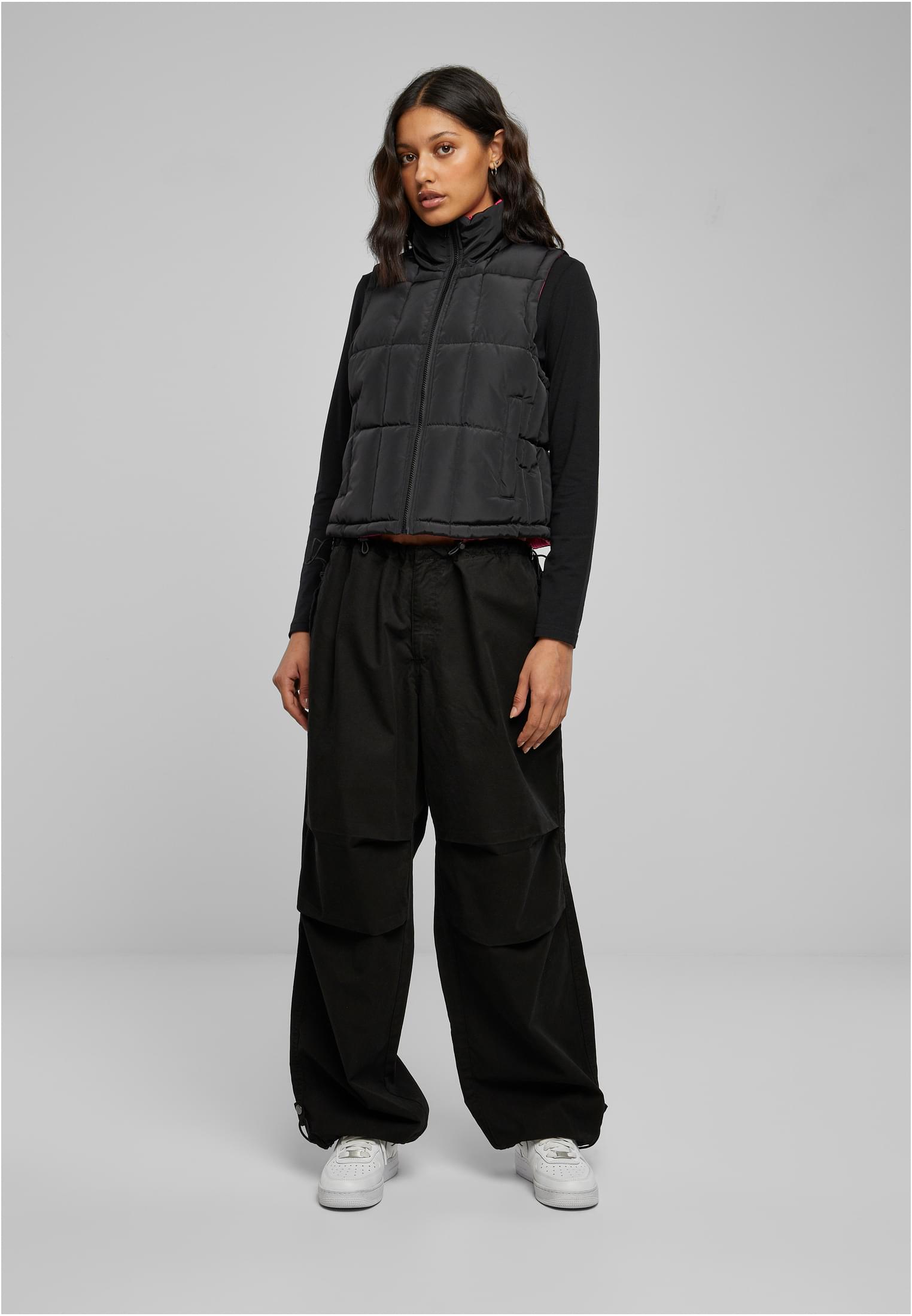 UC Reversible Cropped Puffer Vest