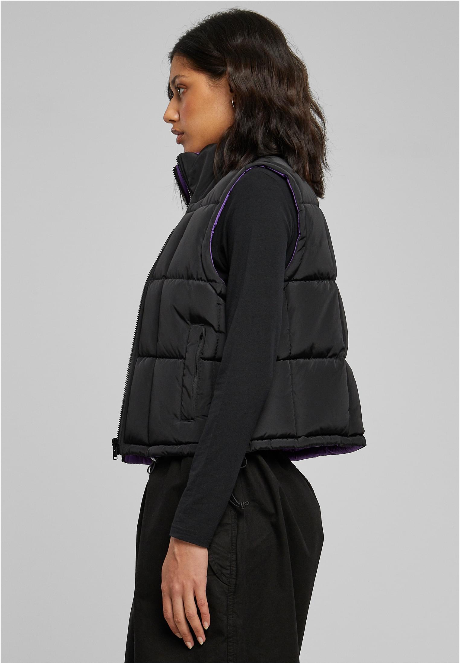 UC Reversible Cropped Puffer Vest