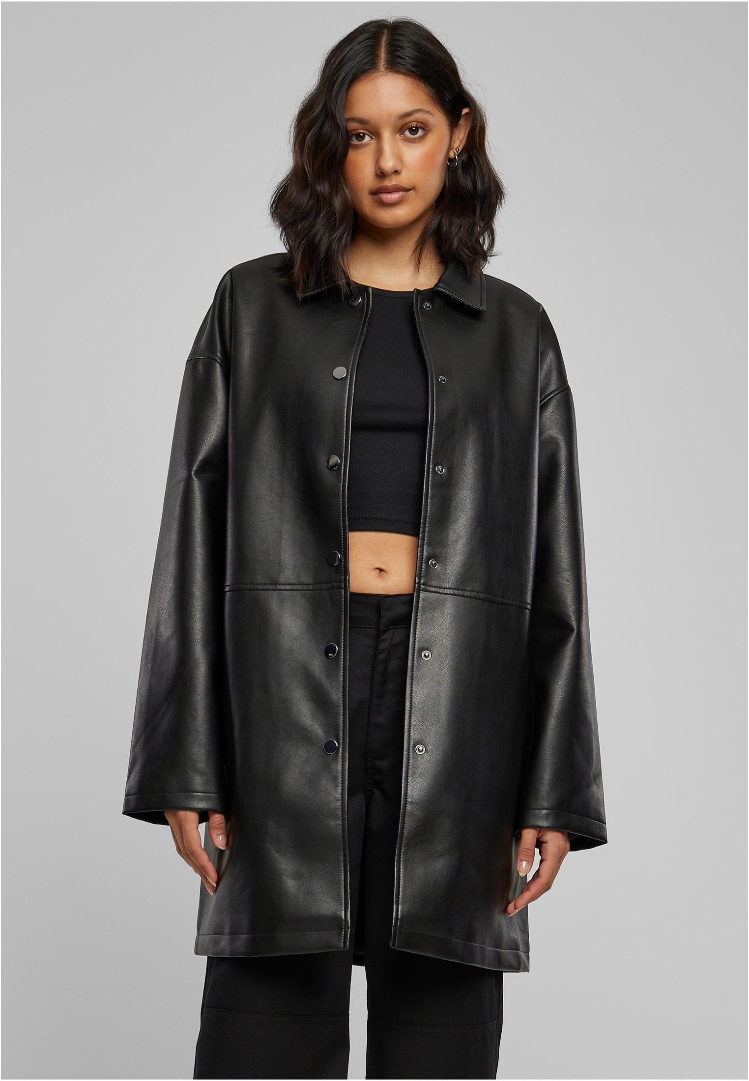 UC Faux Leather Coat