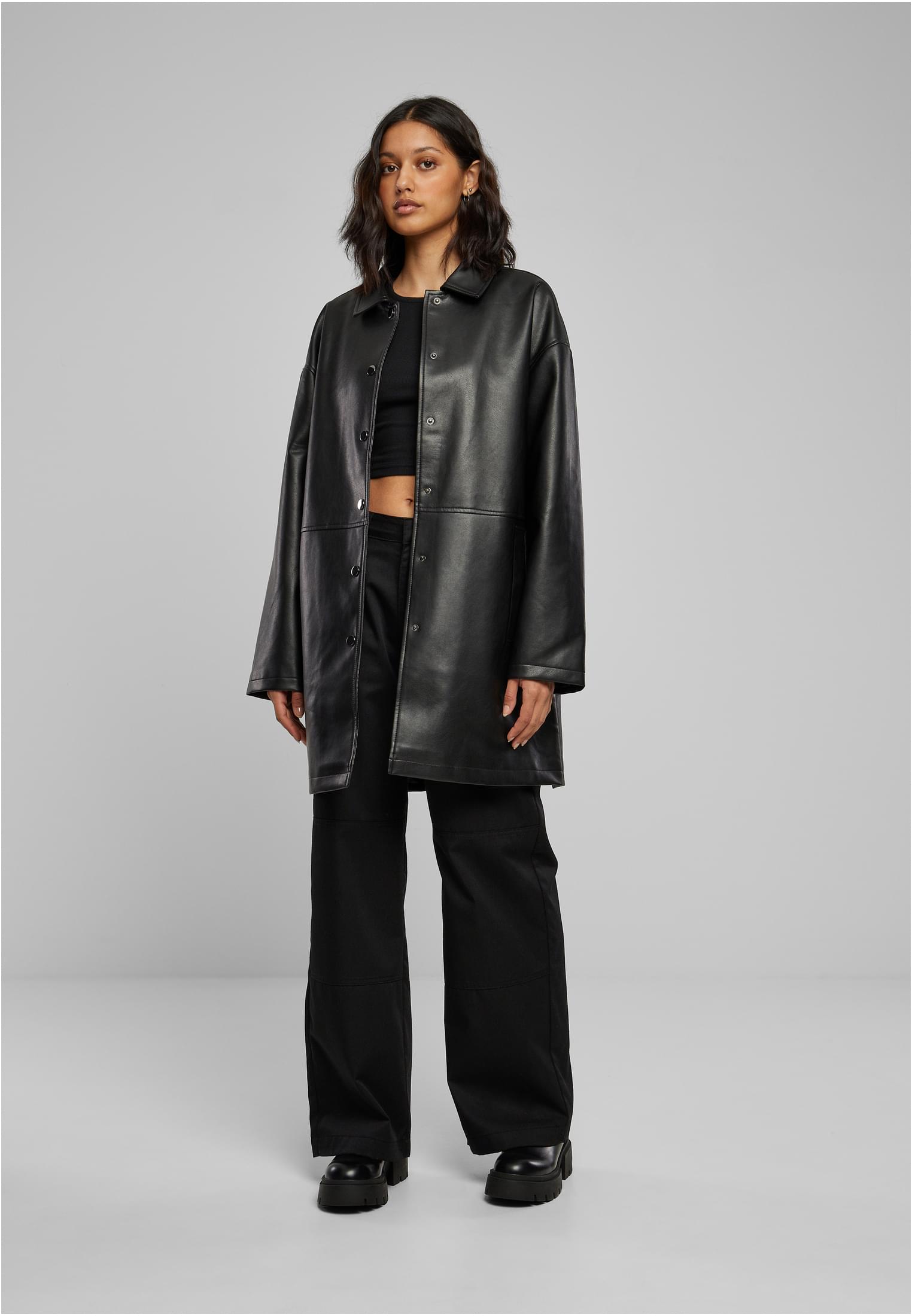 UC Faux Leather Coat