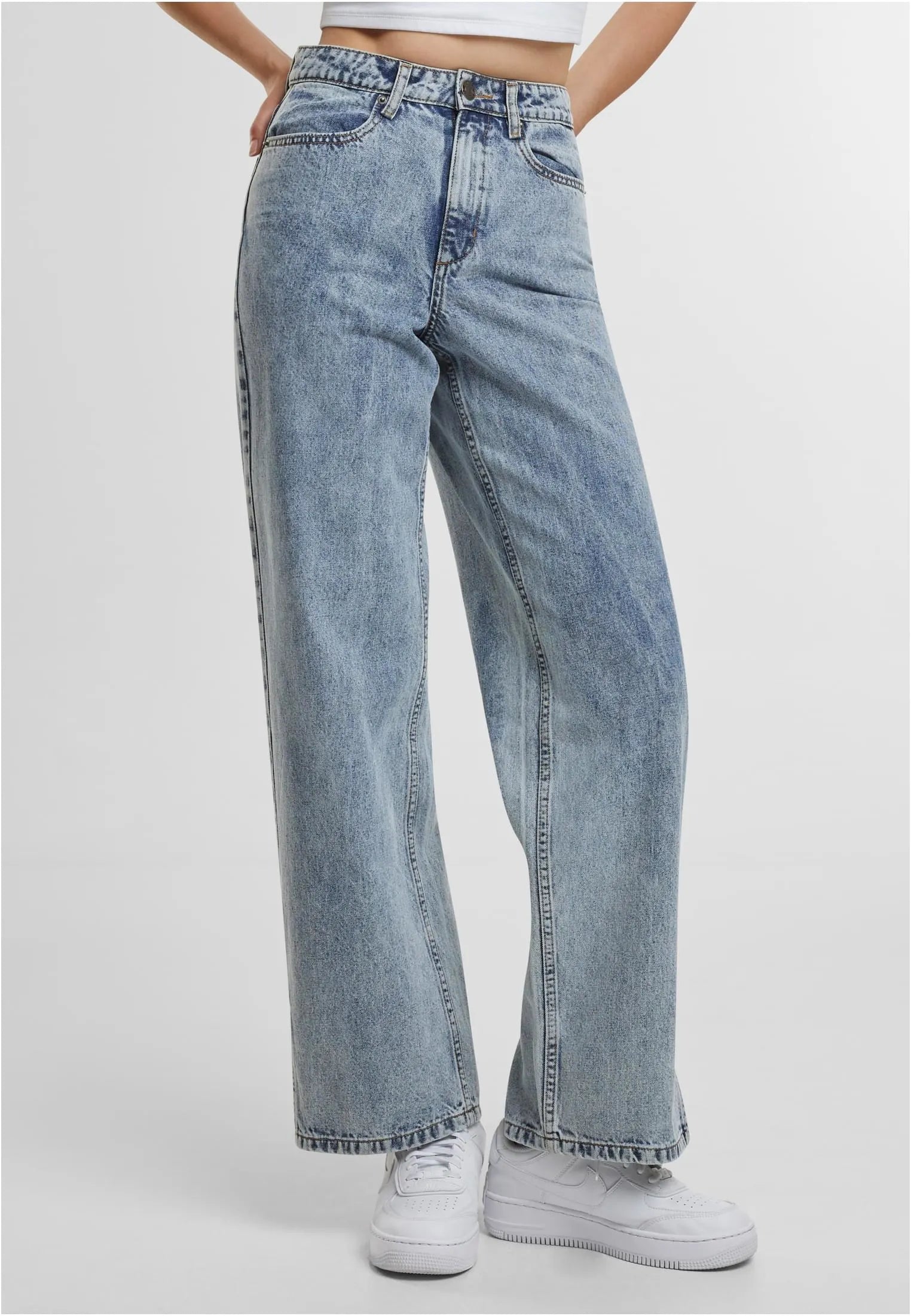 UC Wide Leg Slit Denim