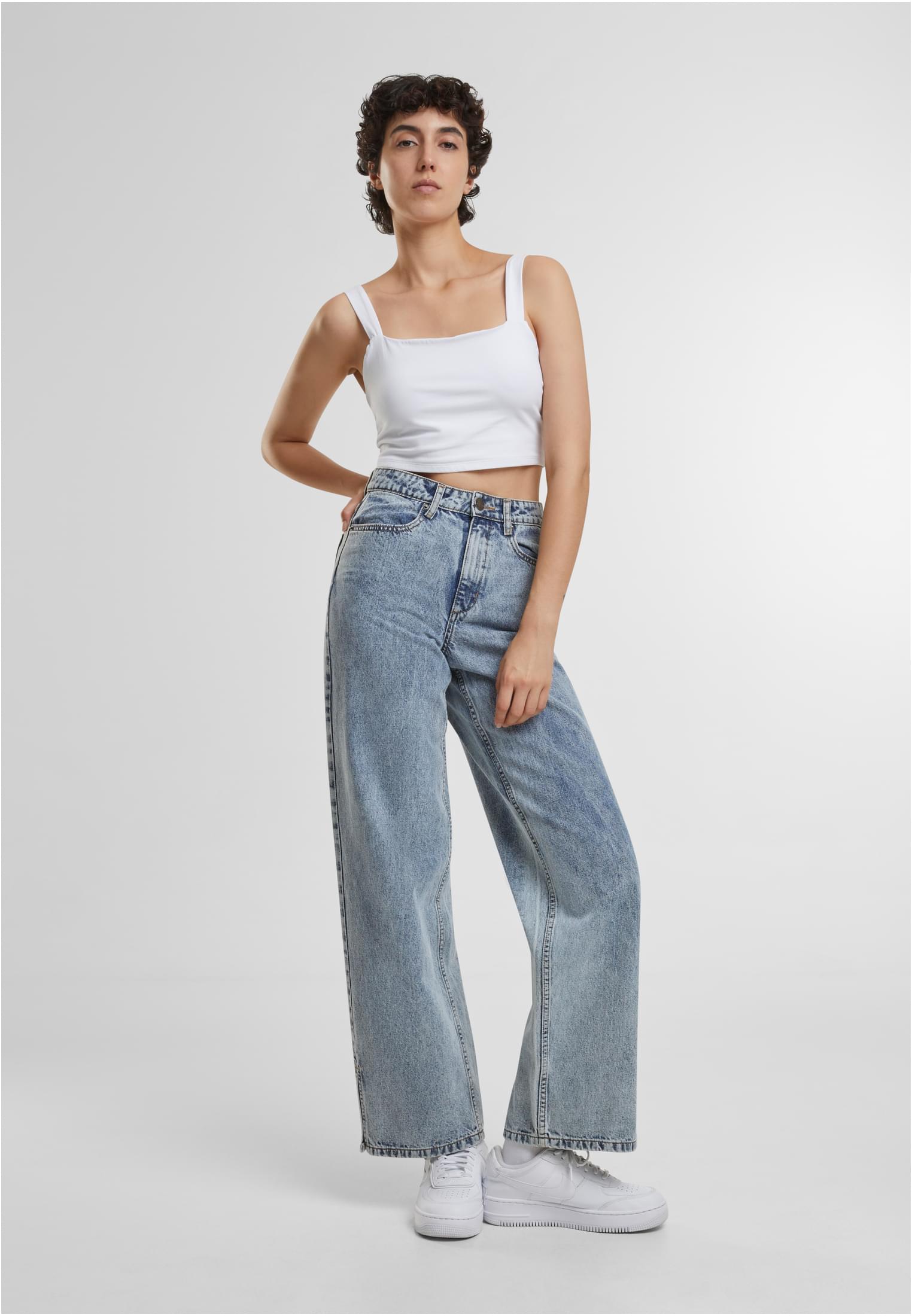 UC Wide Leg Slit Denim