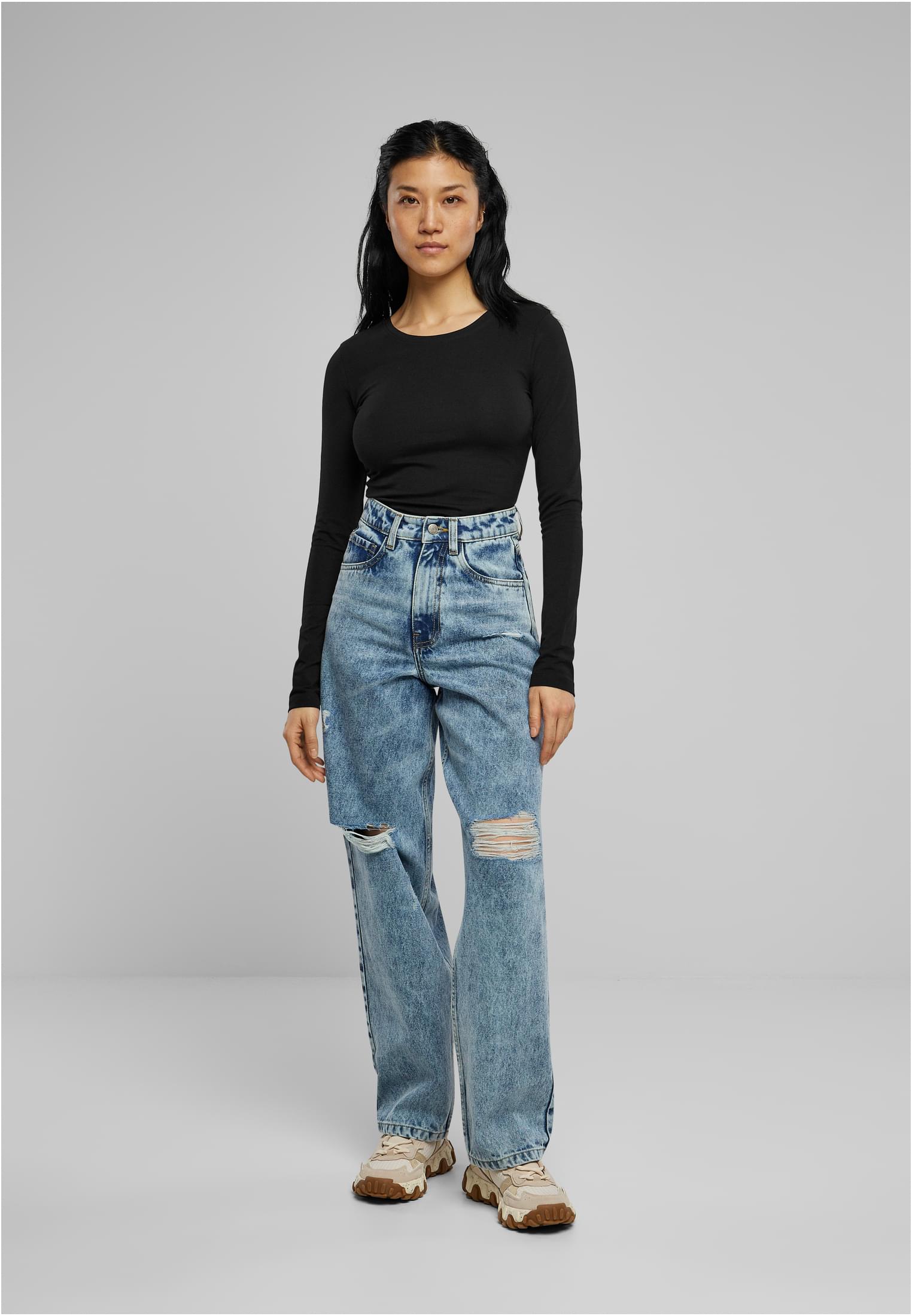 Body de manga comprida em jersey elástico UC