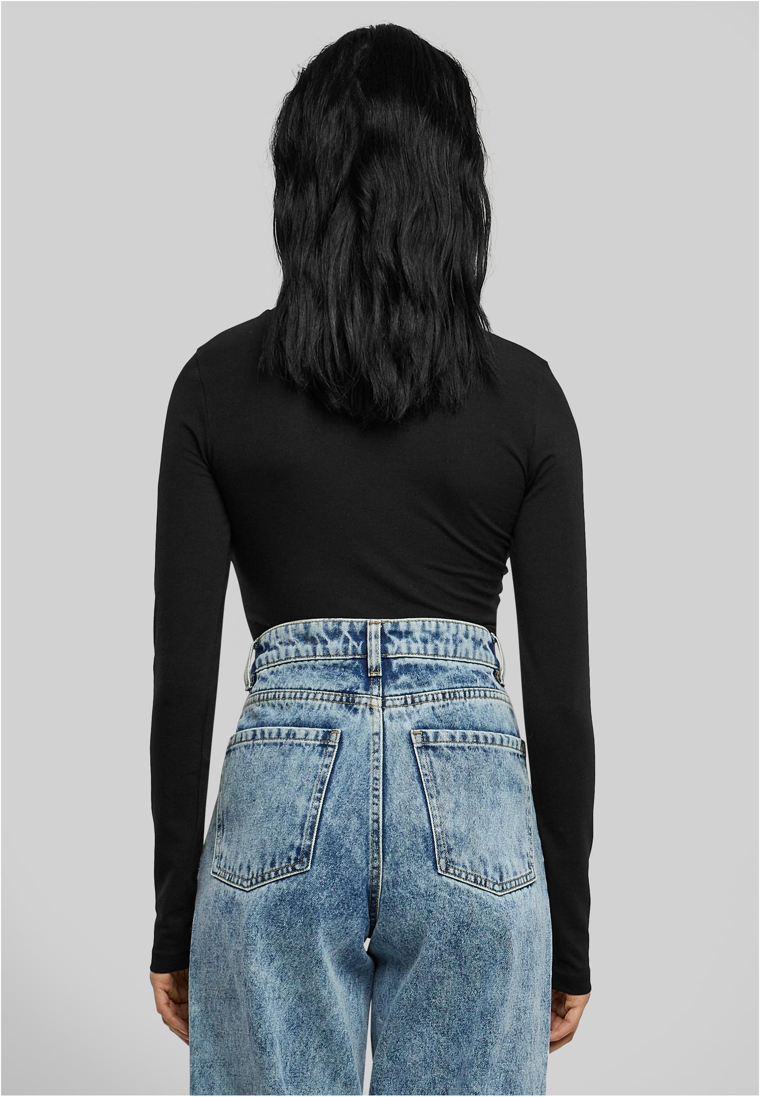 Body de manga comprida em jersey elástico UC