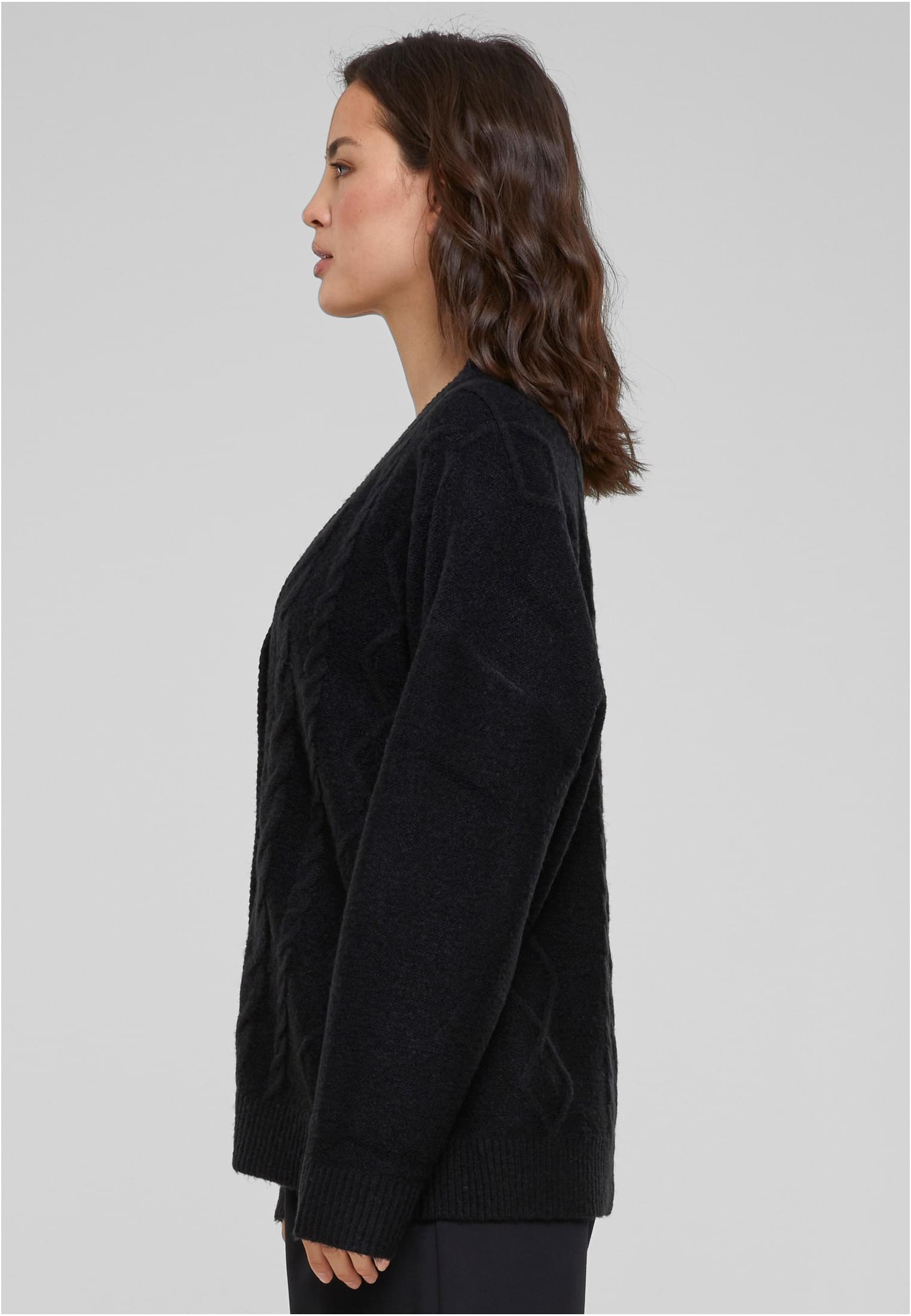 Cardigan de malha trançada UC