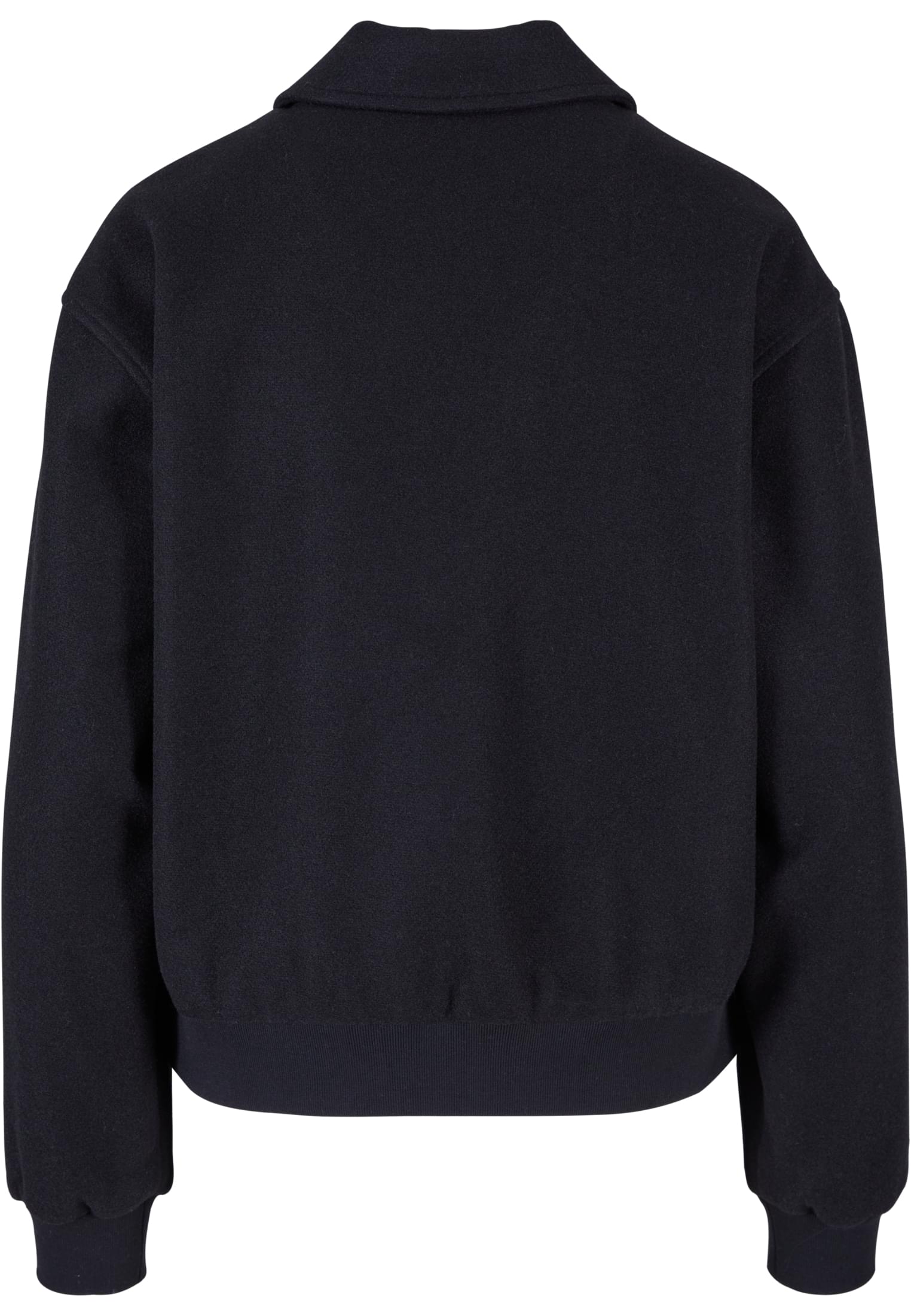 Baksidan av den svarta bomberjackan UC Boxy Jacket.