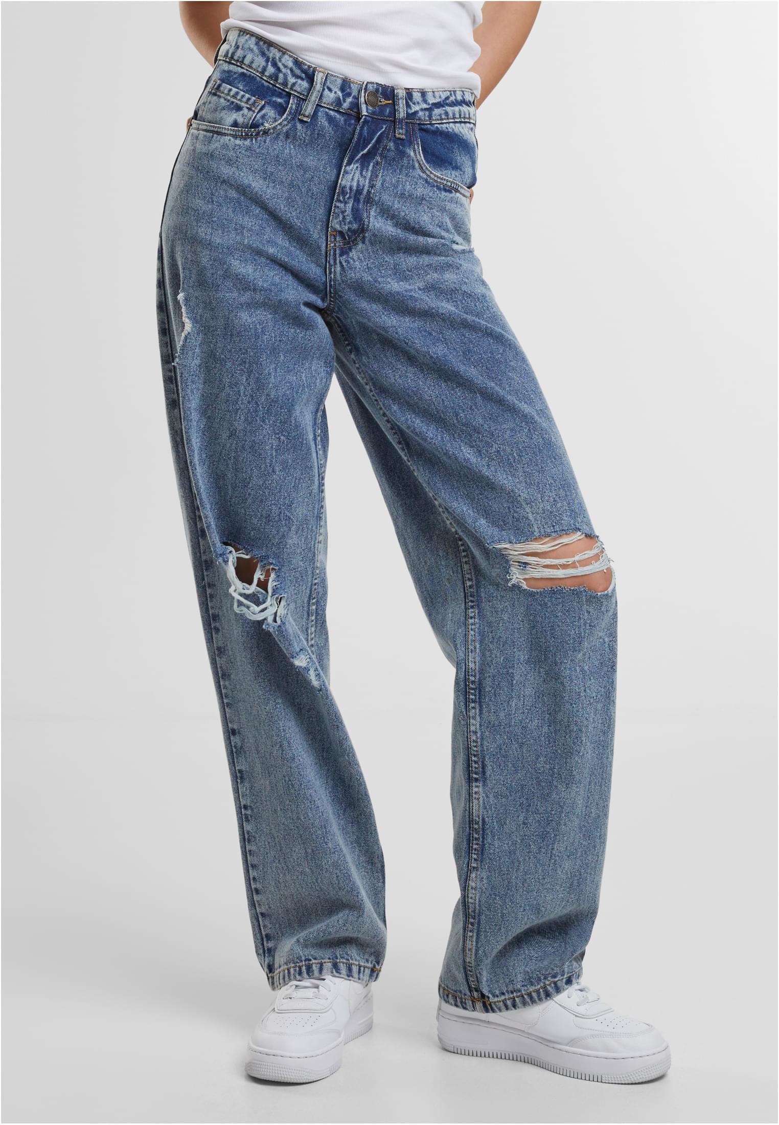 UC Distressed 90's Wide Leg Denim Pants