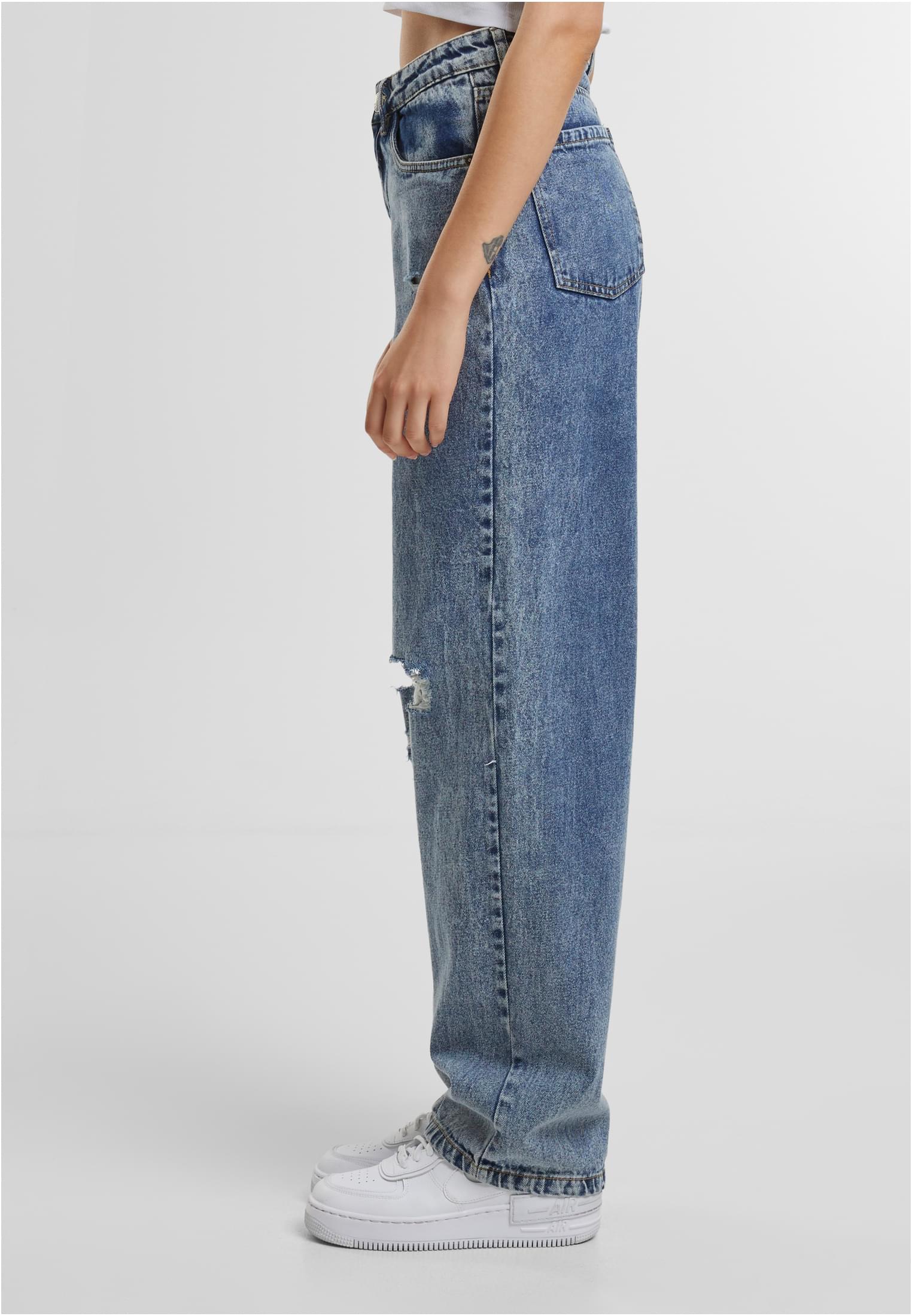 Pantaloni in denim a gamba larga UC Distressed anni '90