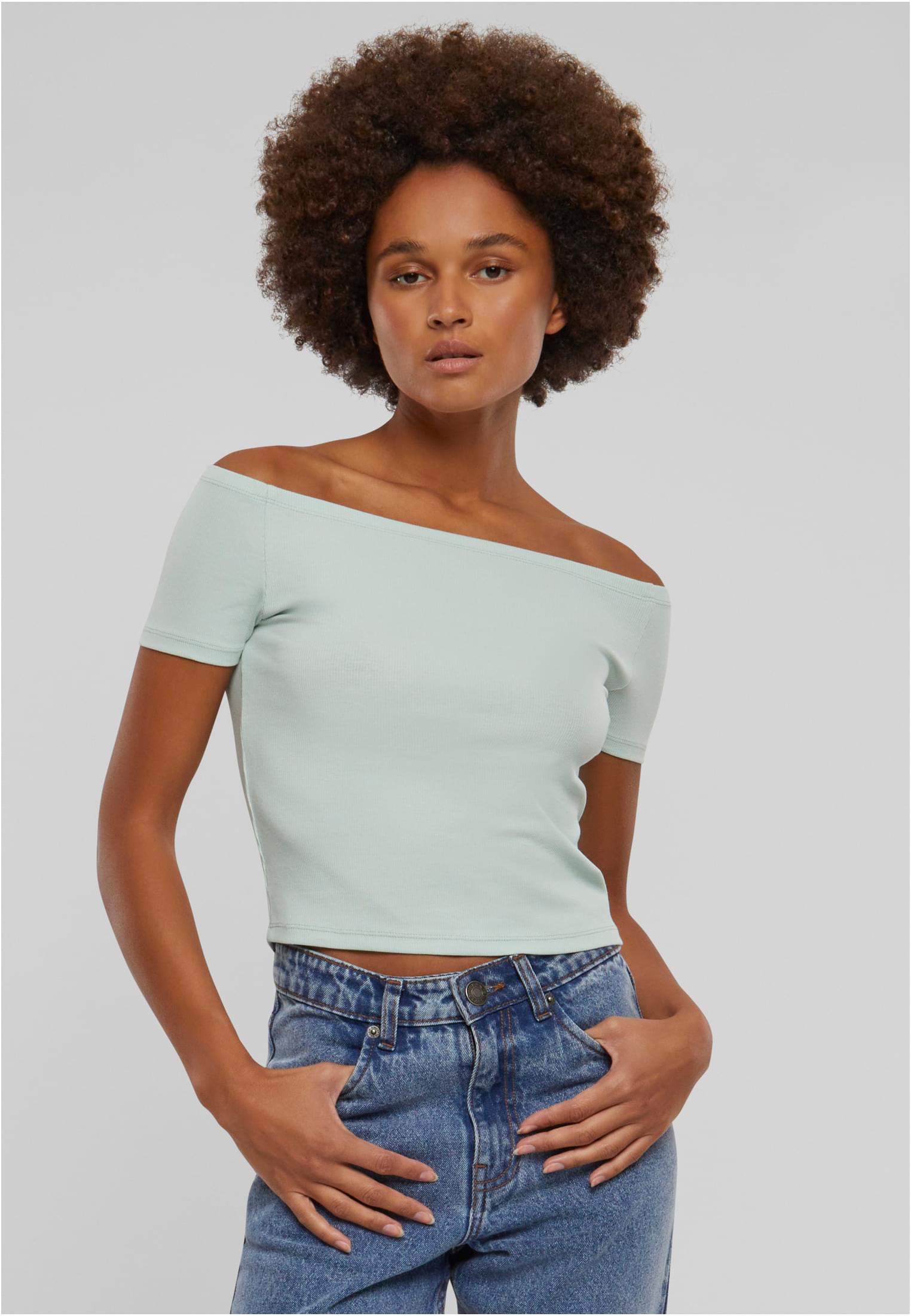 Camiseta canelada UC Organic Off Shoulder