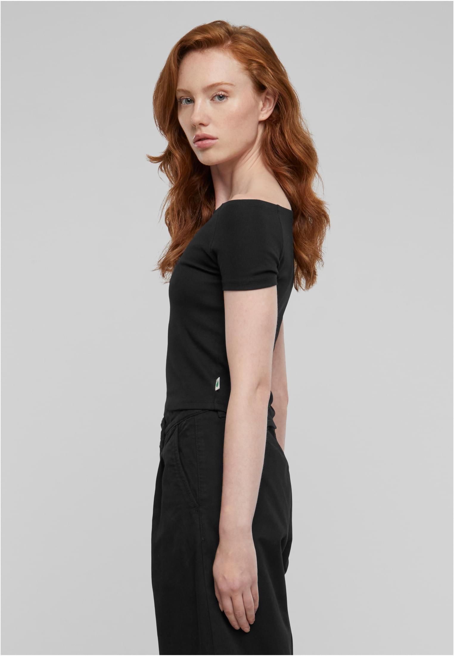 Camiseta canelada UC Organic Off Shoulder