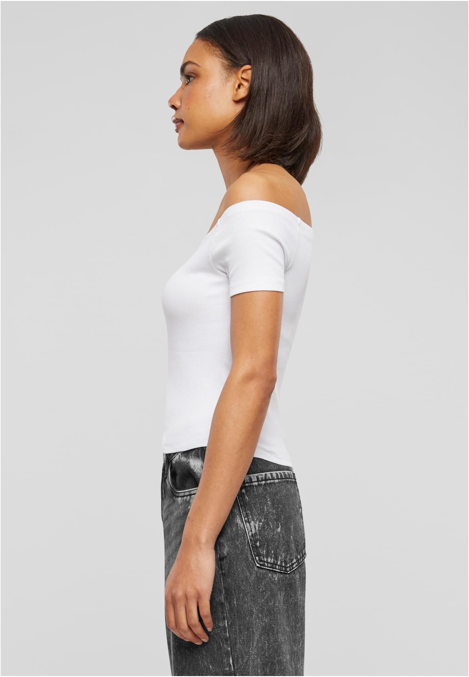 Camiseta canelada UC Organic Off Shoulder