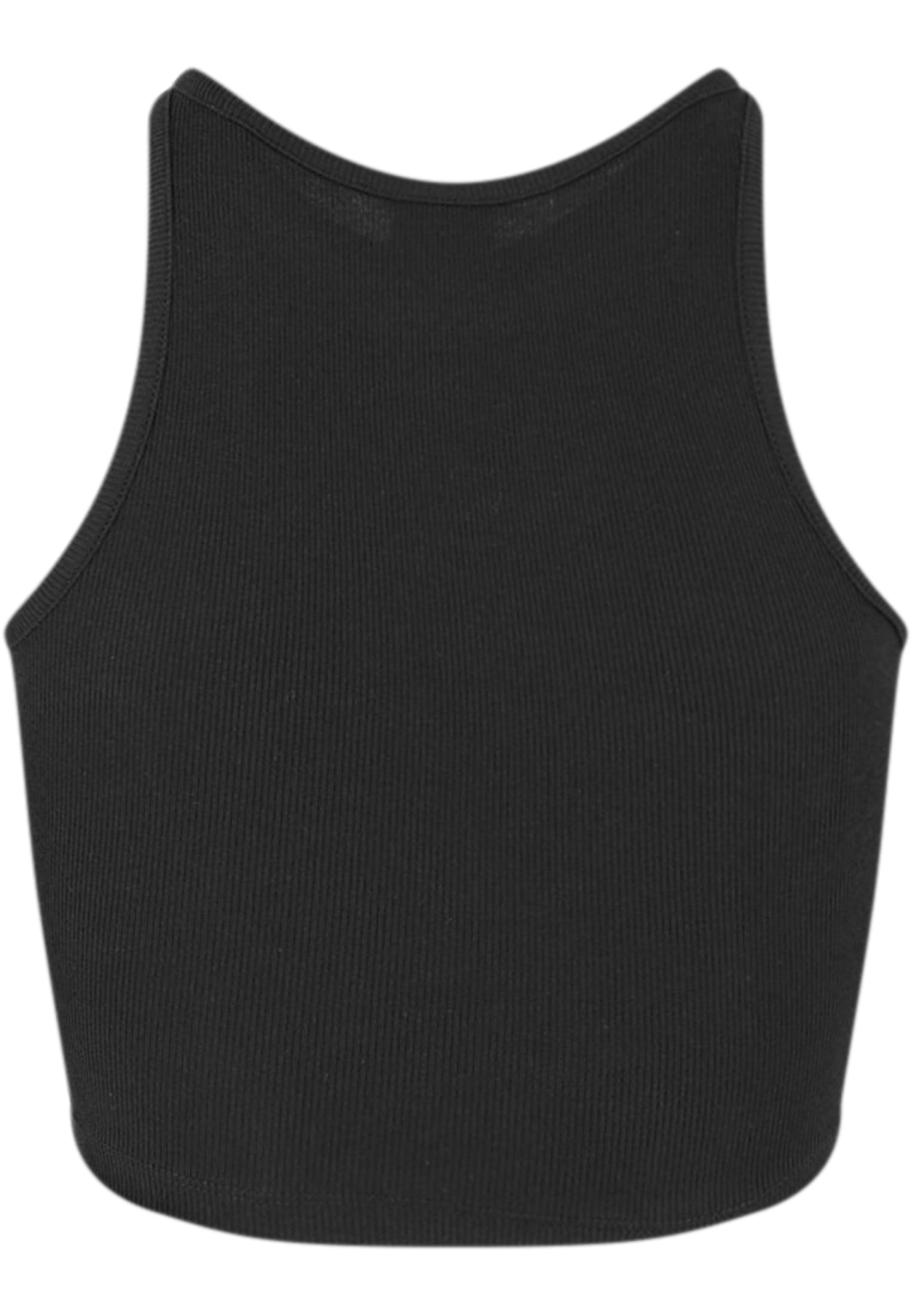 Top curto canelado orgânico UC