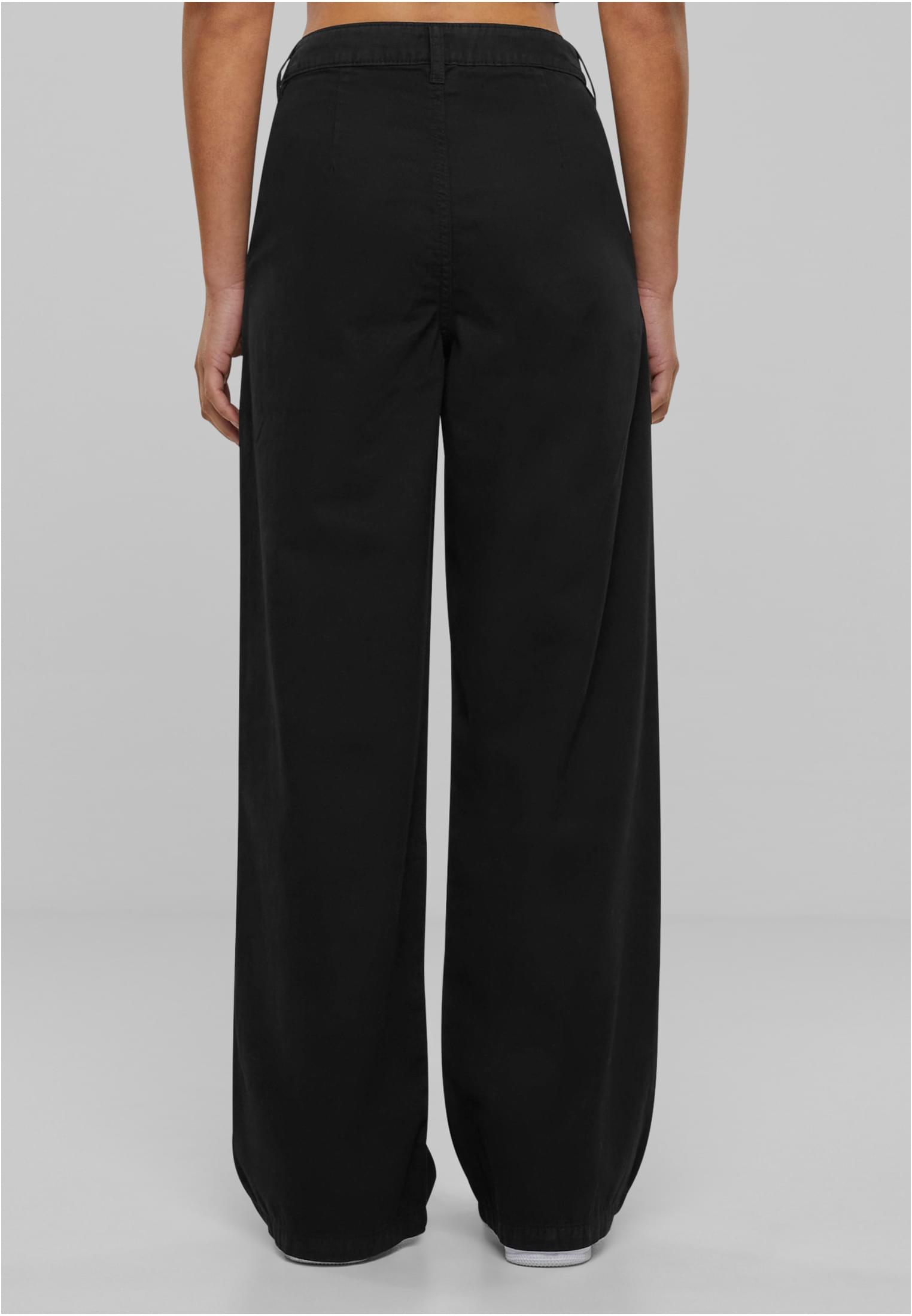 Calças de algodão plissado orgânico UC