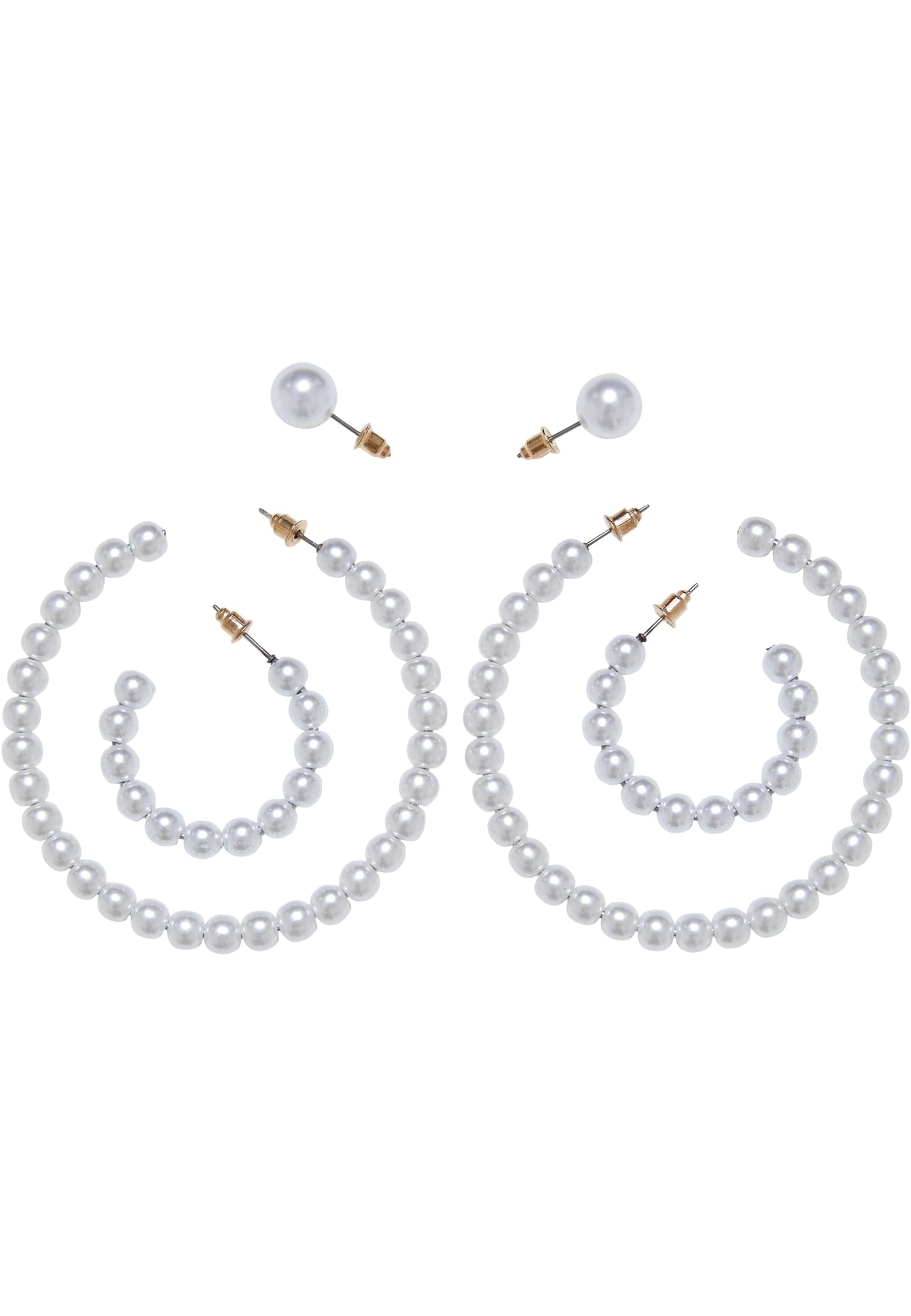 UC Pearl Hoop Earring 3-Pack