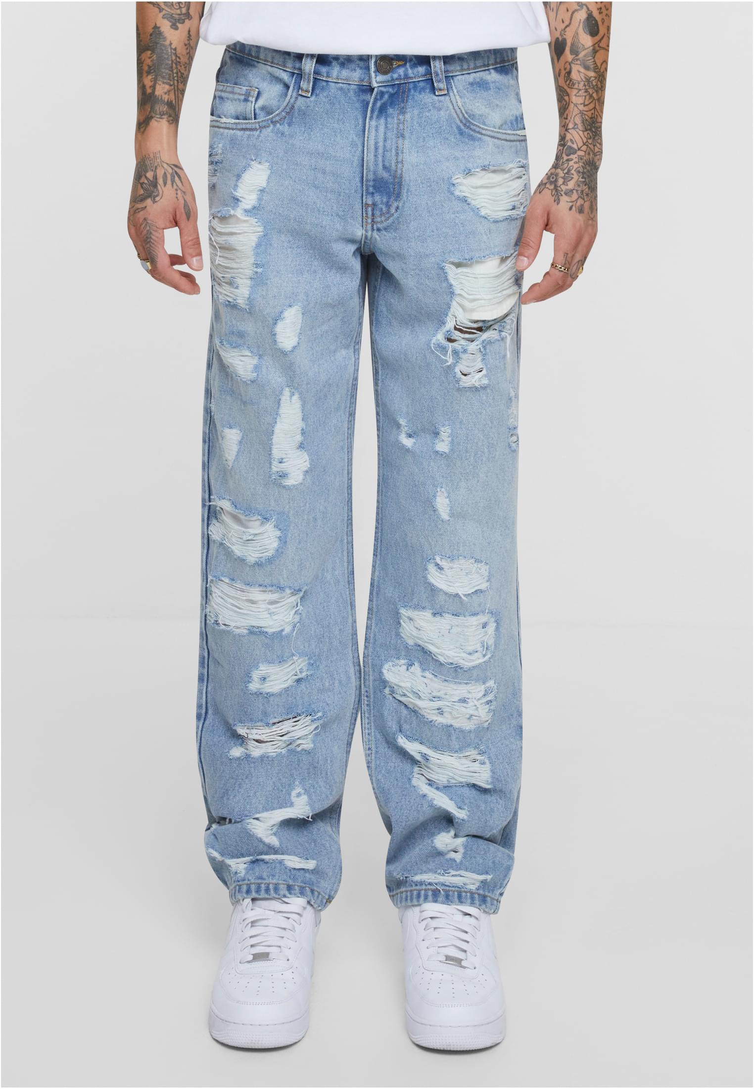UC Heavy Ounce Straight Fit Heavy Destroyed Jeans