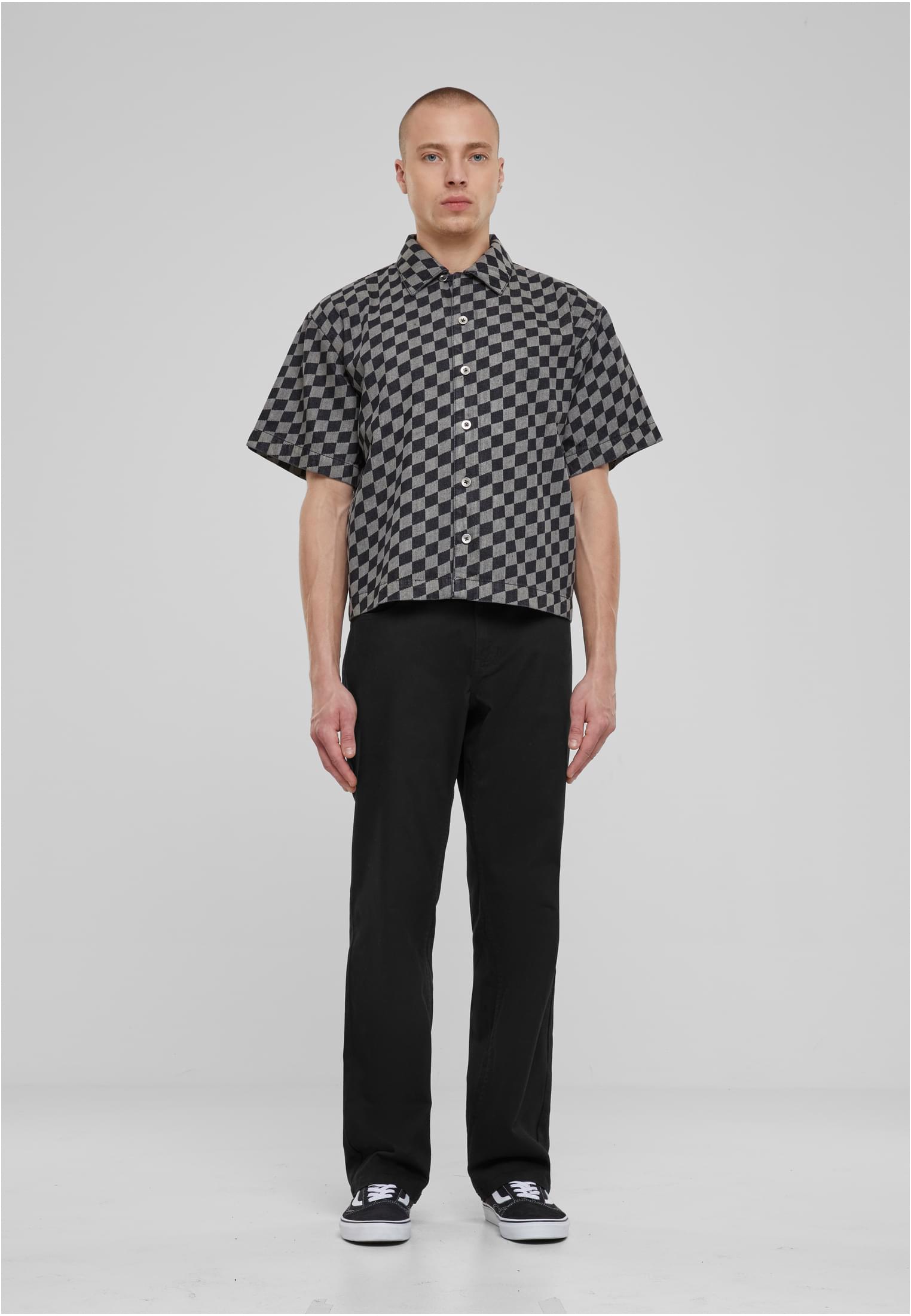UC Laser Check Printed Boxy Shirt