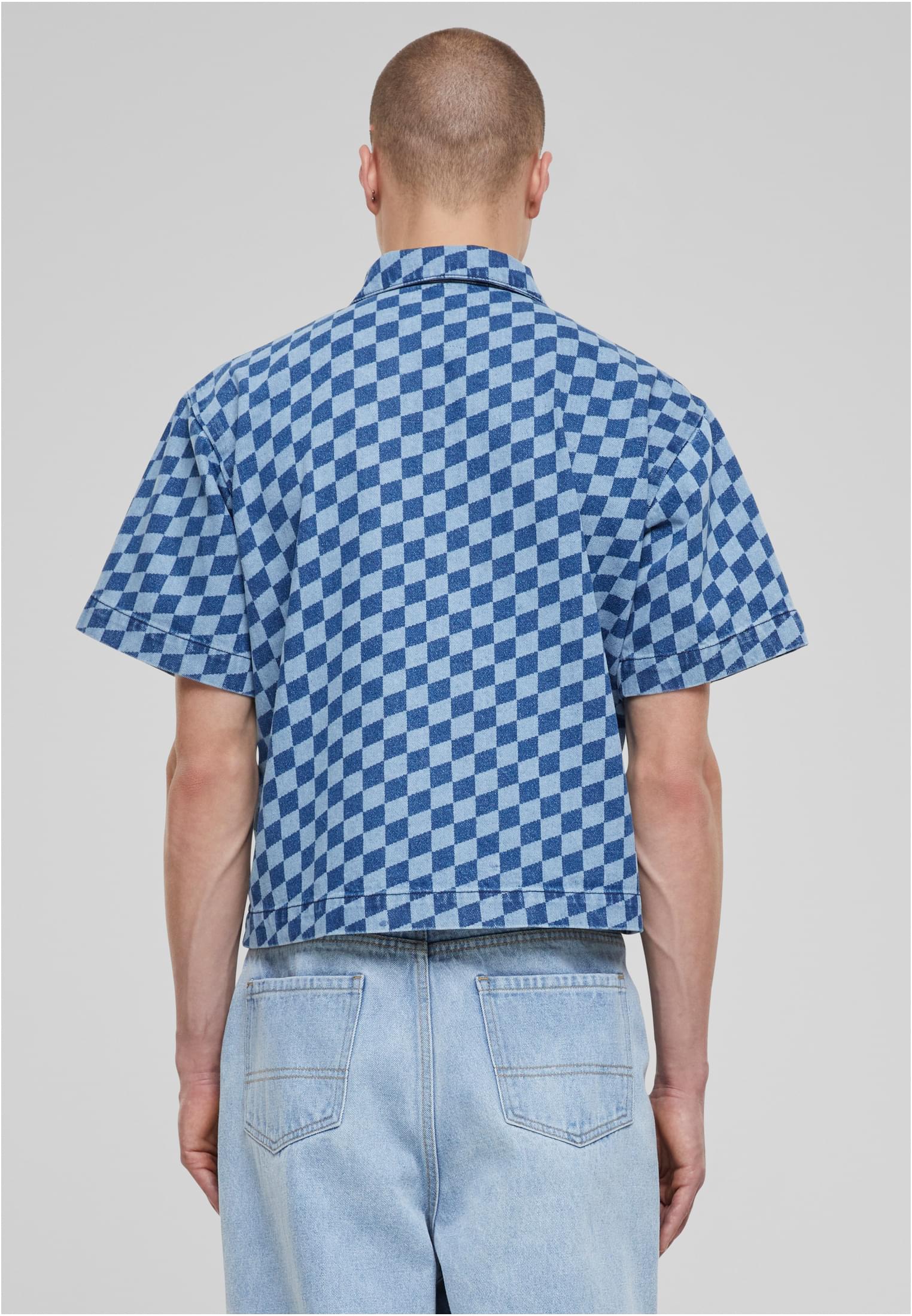 UC Laser Check Printed Boxy Shirt