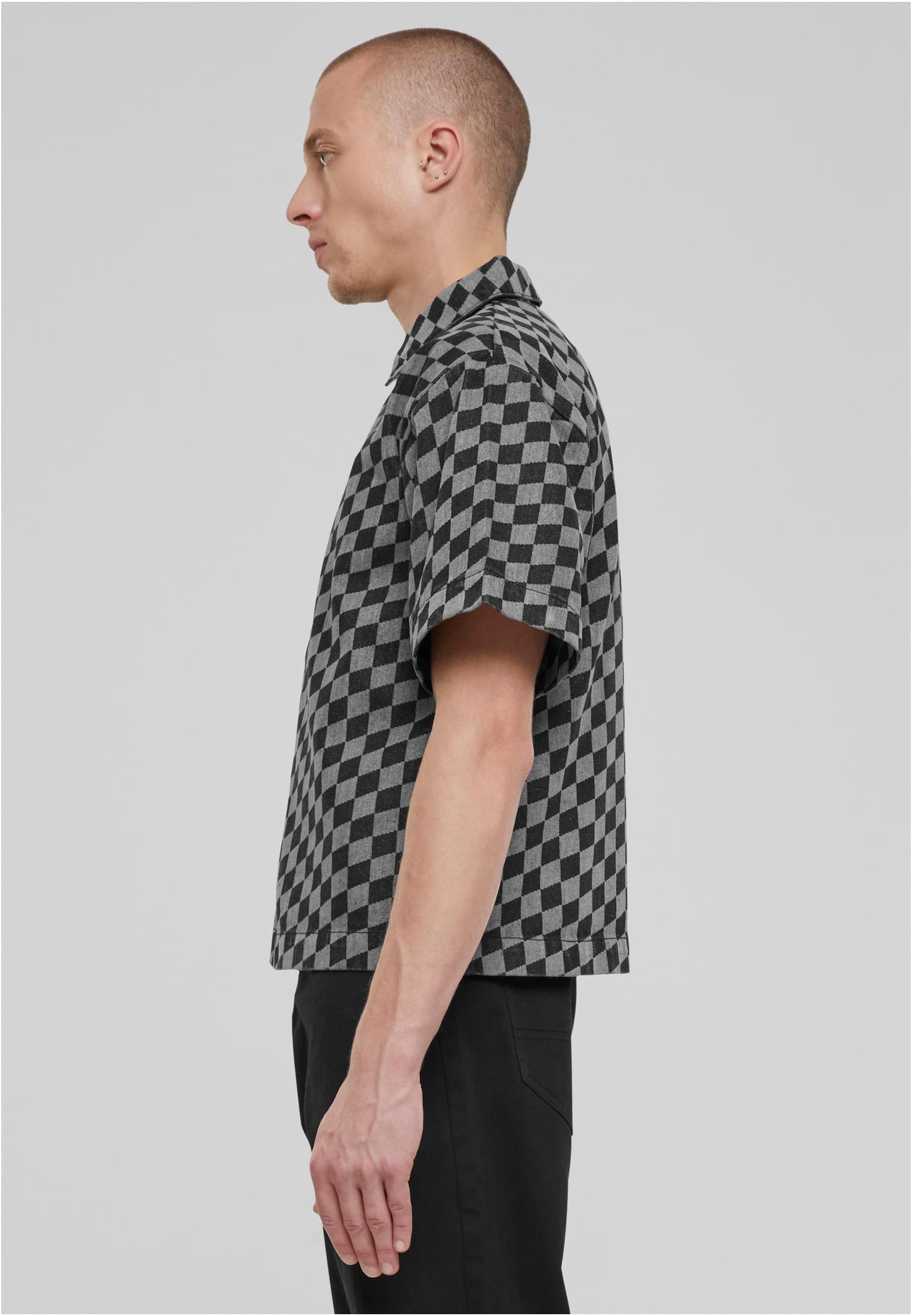 UC Laser Check Printed Boxy Shirt