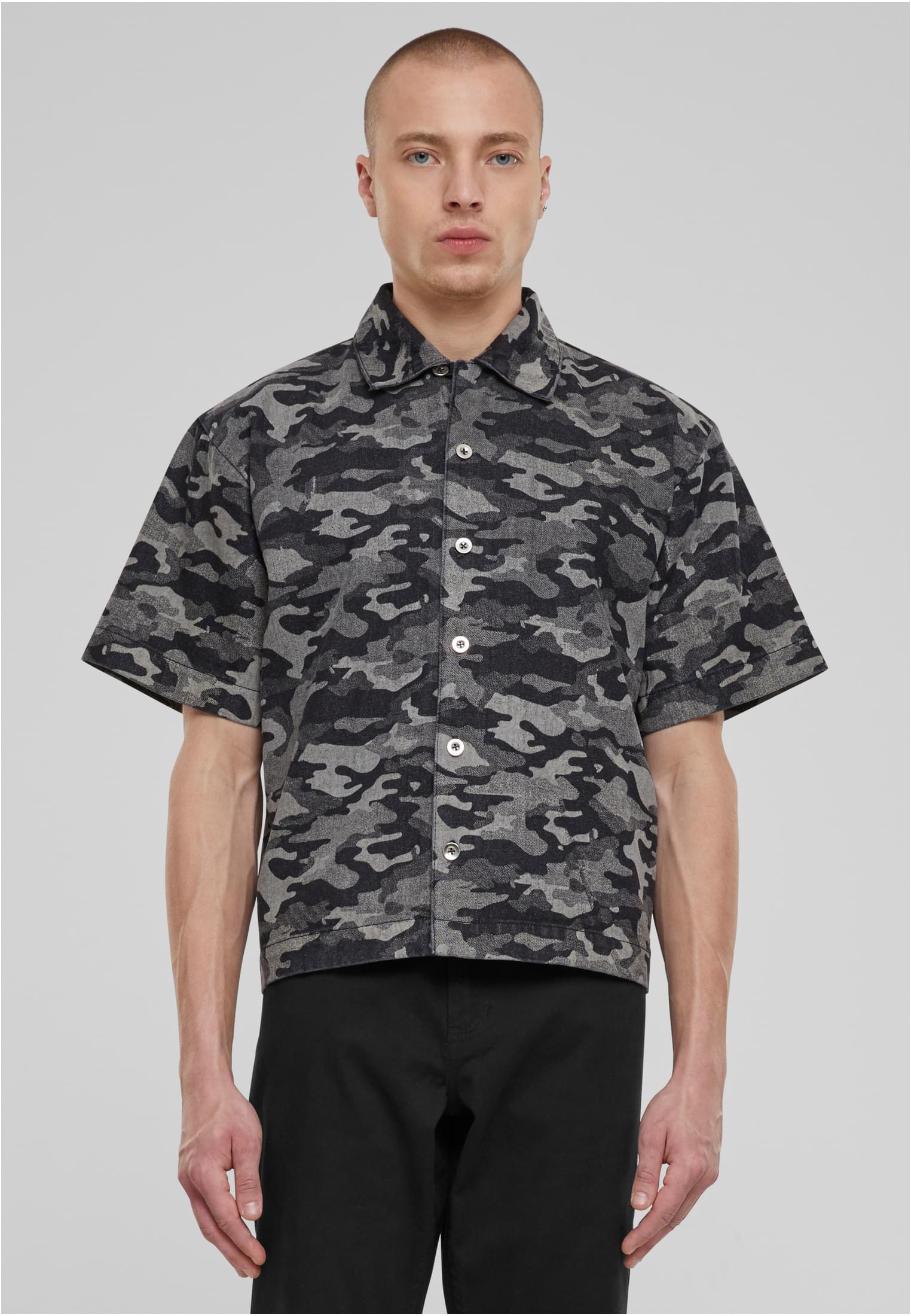UC Laser Camo Printed Boxy Shirt