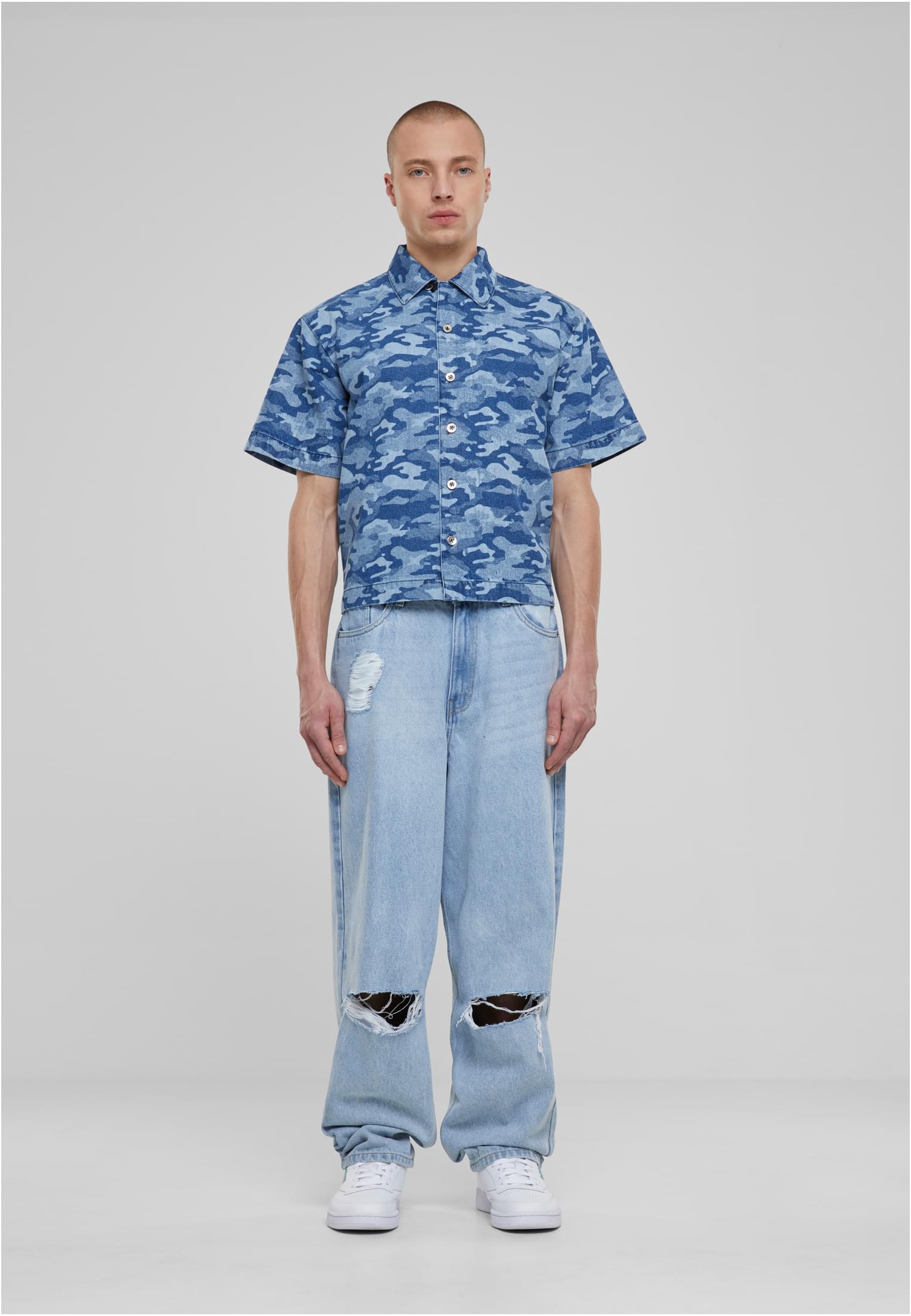 UC Laser Camo Printed Boxy Shirt