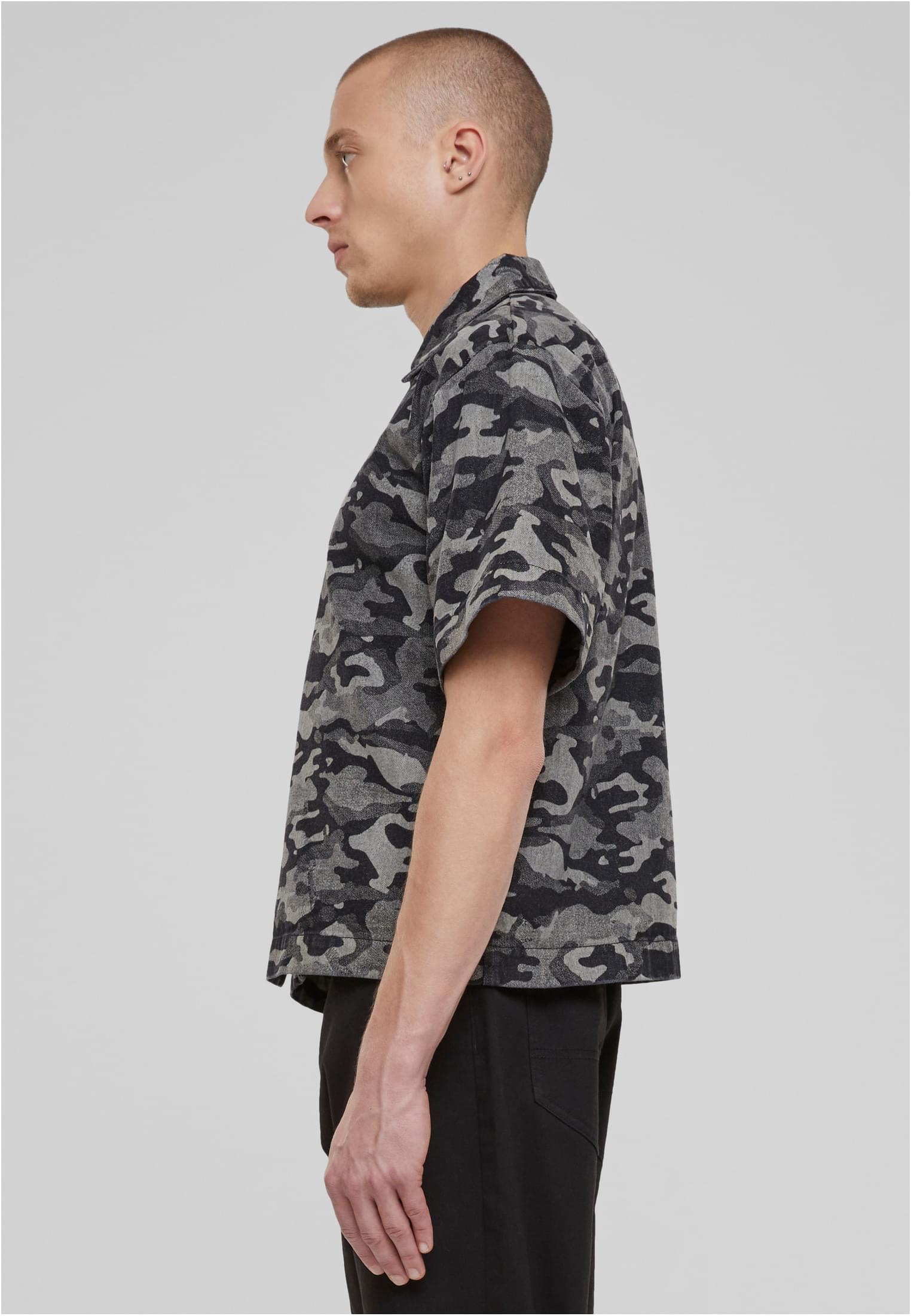 UC Laser Camo Printed Boxy Shirt