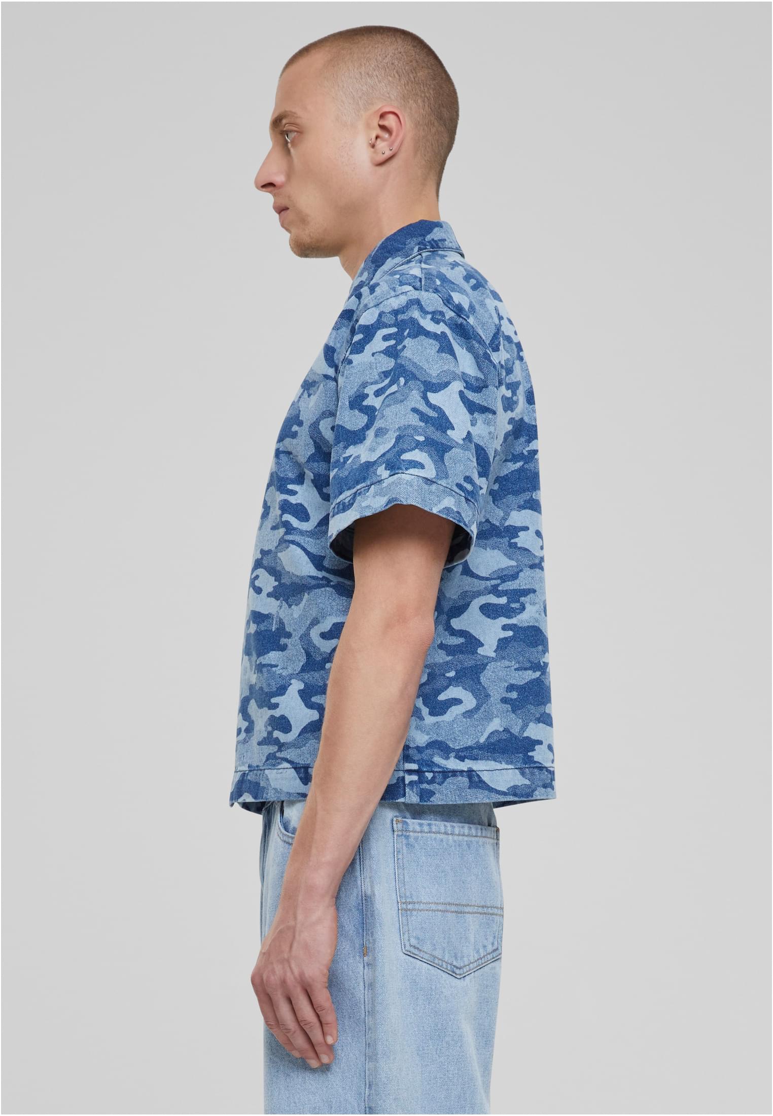 UC Laser Camo Printed Boxy Shirt