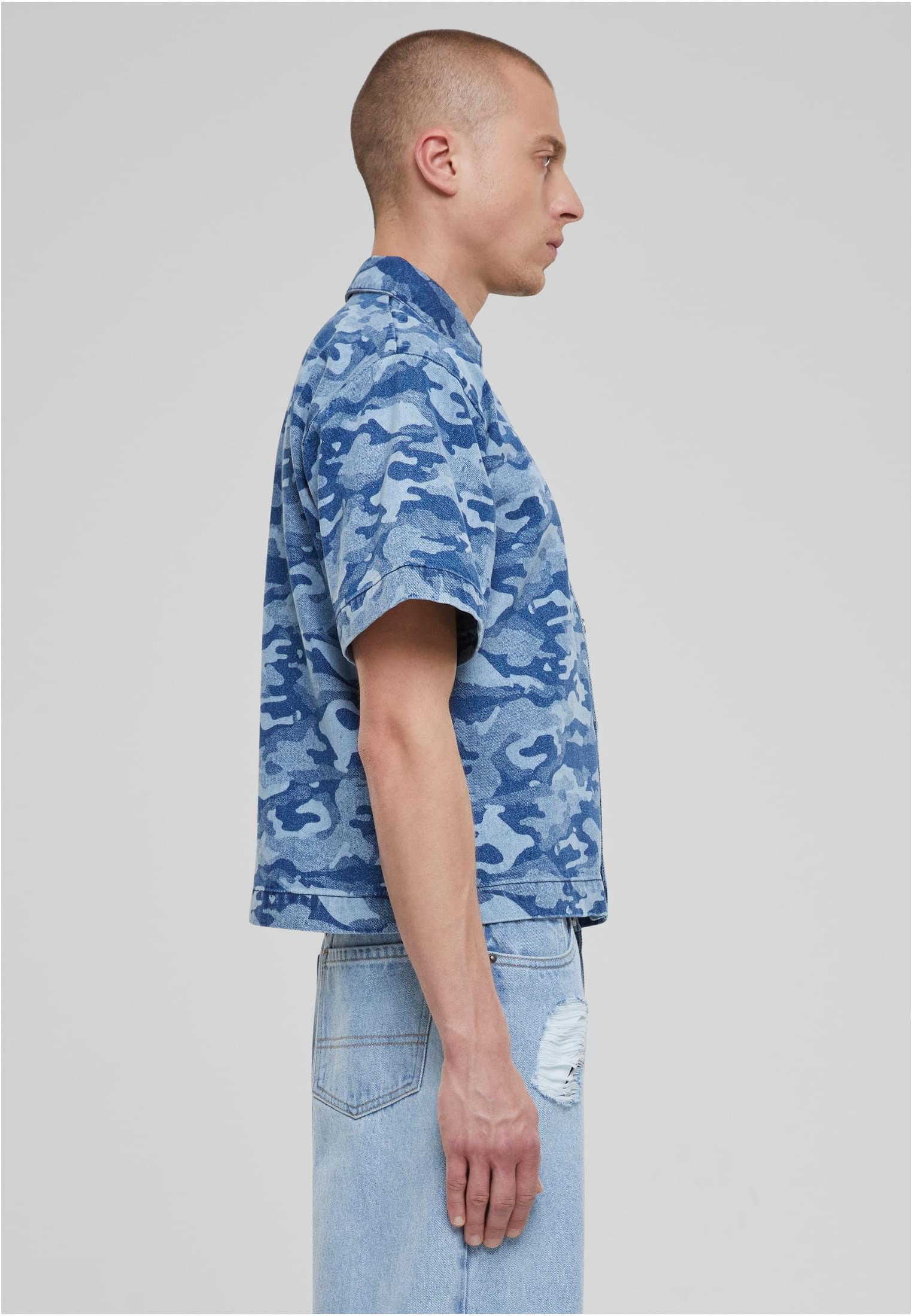 UC Laser Camo Printed Boxy Shirt