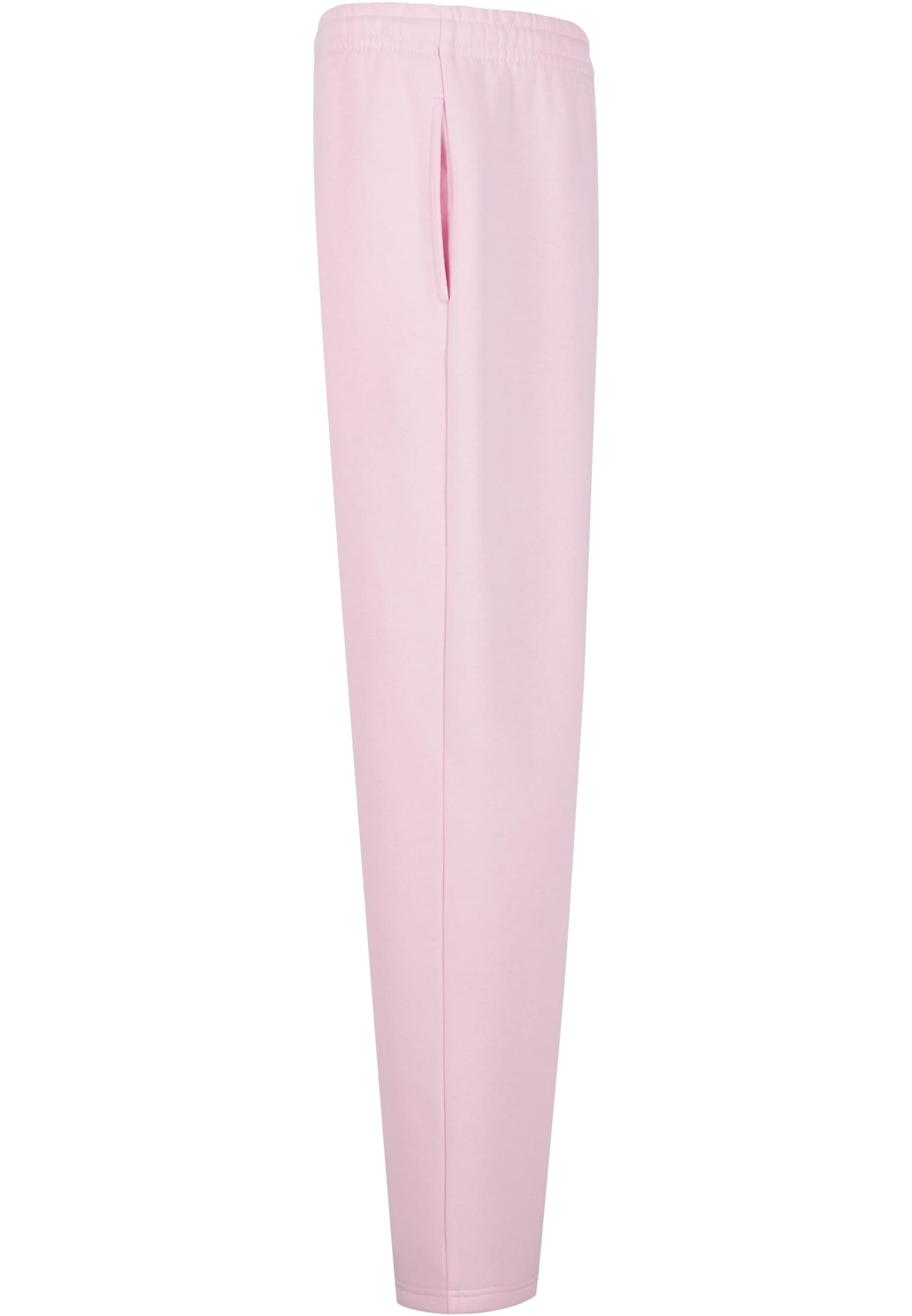 Sidovy av Fluffy Sweatpants i färgen plumpurple.