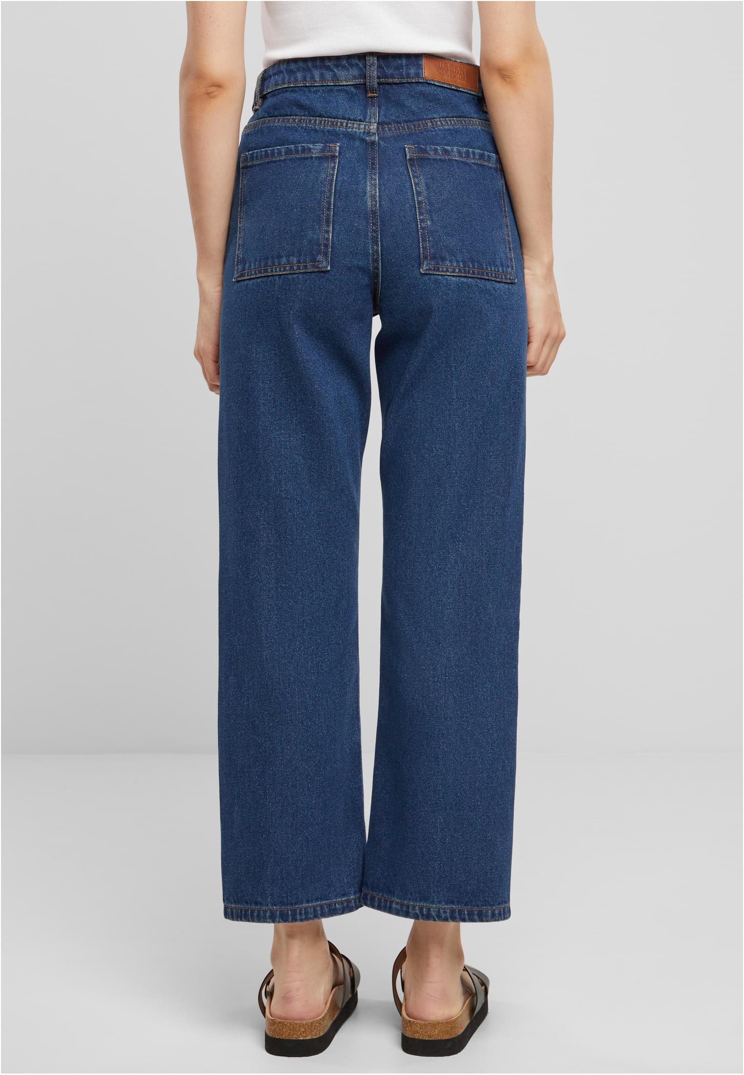 Pantaloni in denim a gamba dritta cropped UC