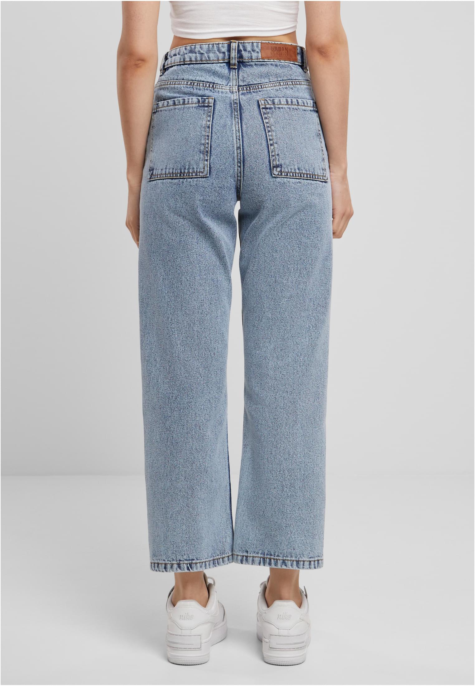 Pantaloni in denim a gamba dritta cropped UC