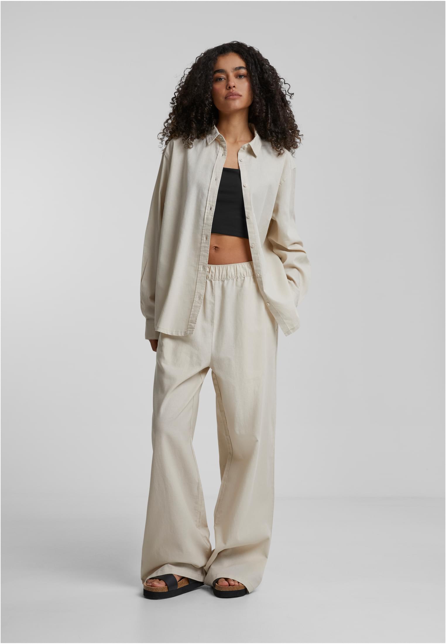 UC Linen Mixed Oversized Shirt