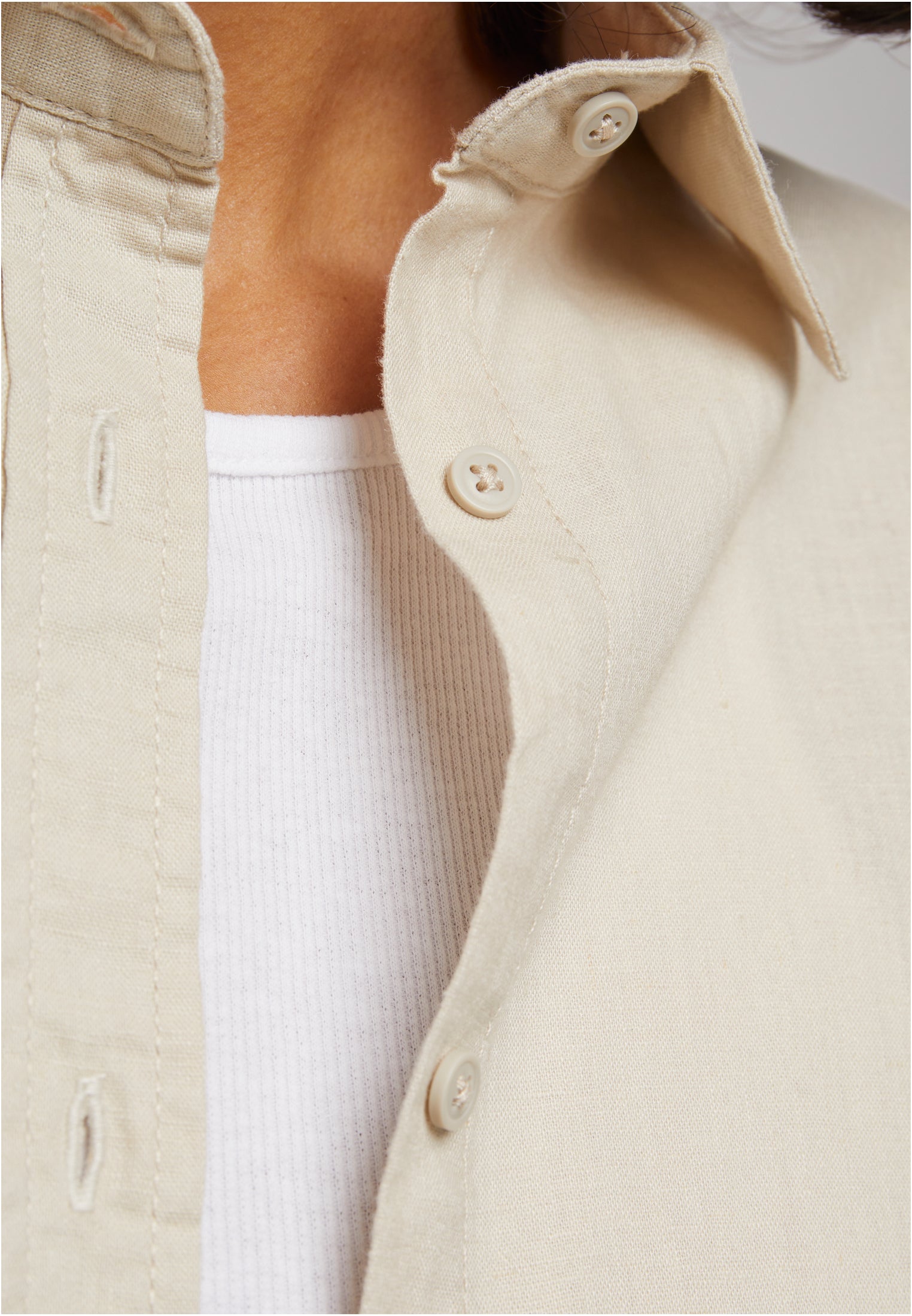 UC Linen Mixed Oversized Shirt