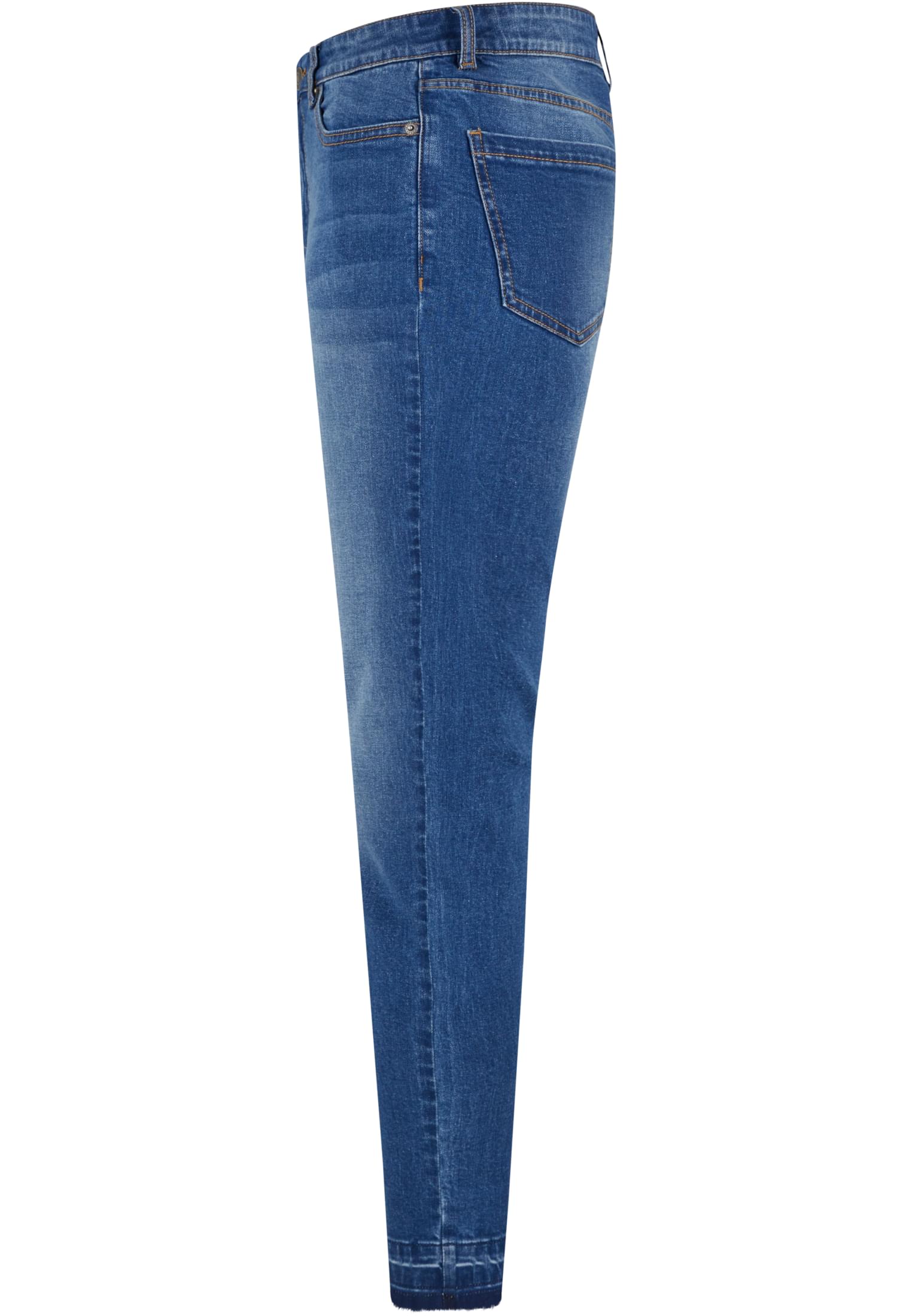 Jeans skinny a vita alta con orlo aperto da donna UC