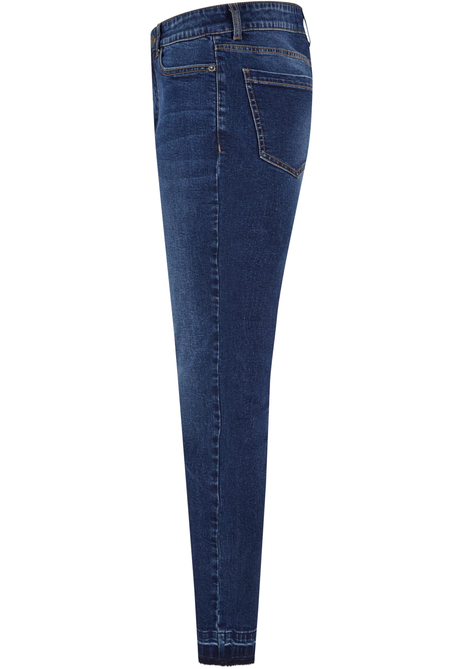 Jeans skinny a vita alta con orlo aperto da donna UC