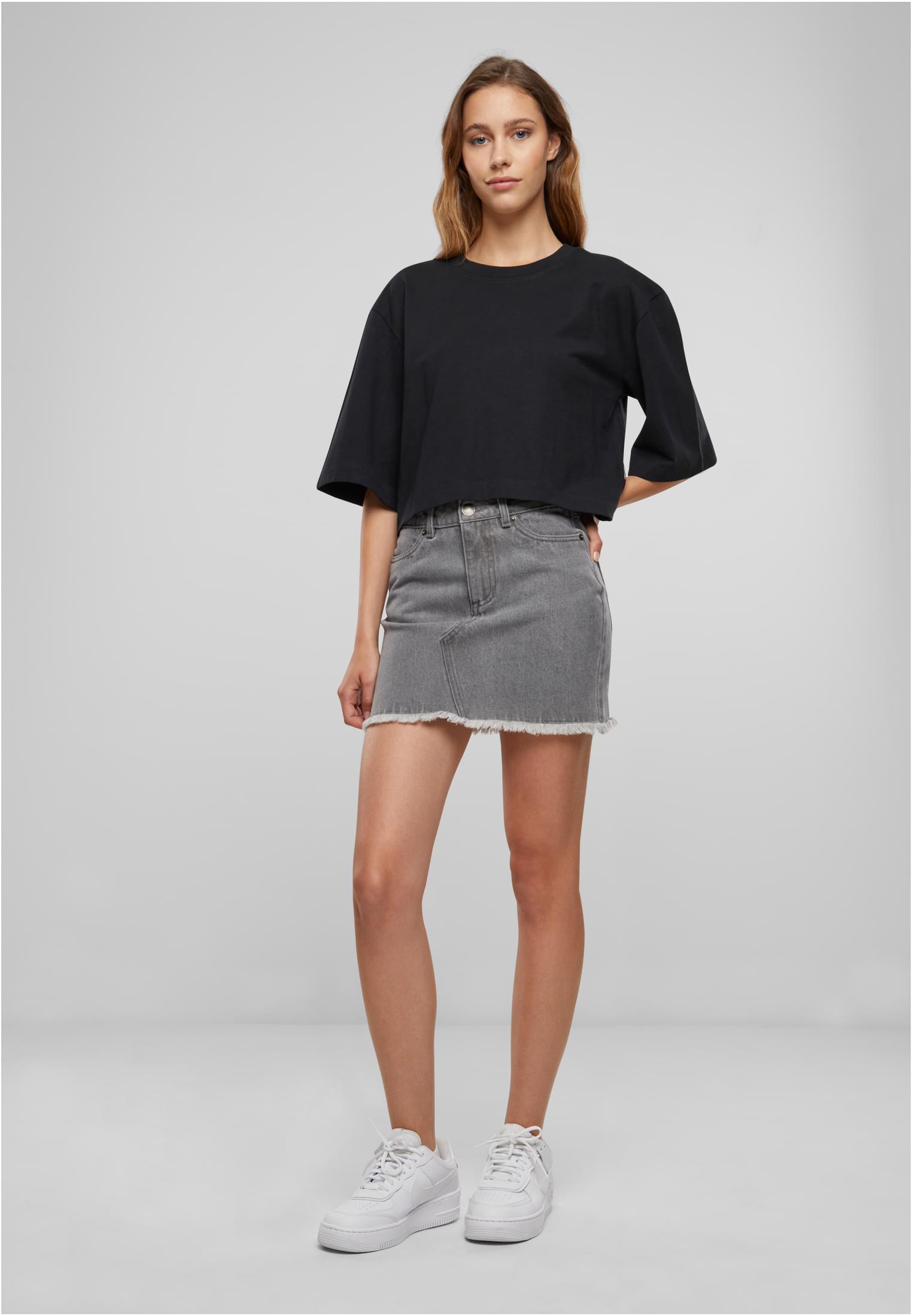 Camiseta cropped oversized orgânica UC Heavy