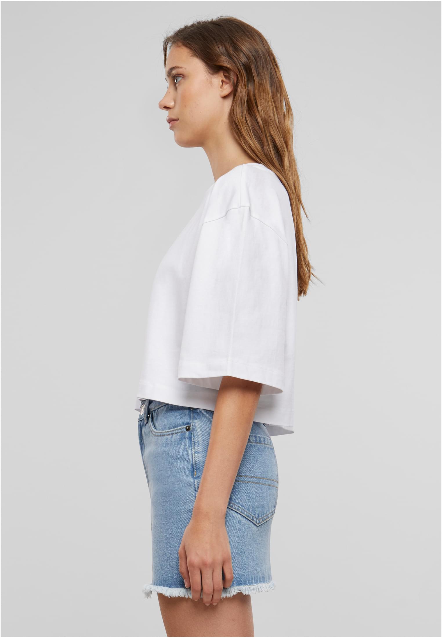 Camiseta cropped oversized orgânica UC Heavy