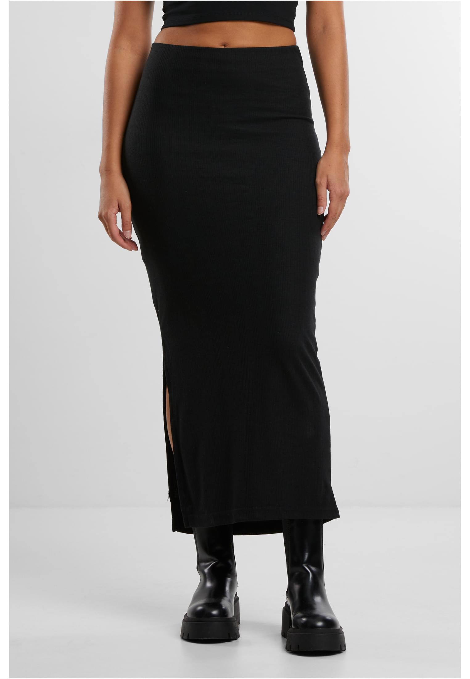 UC Rib High Slit Skirt