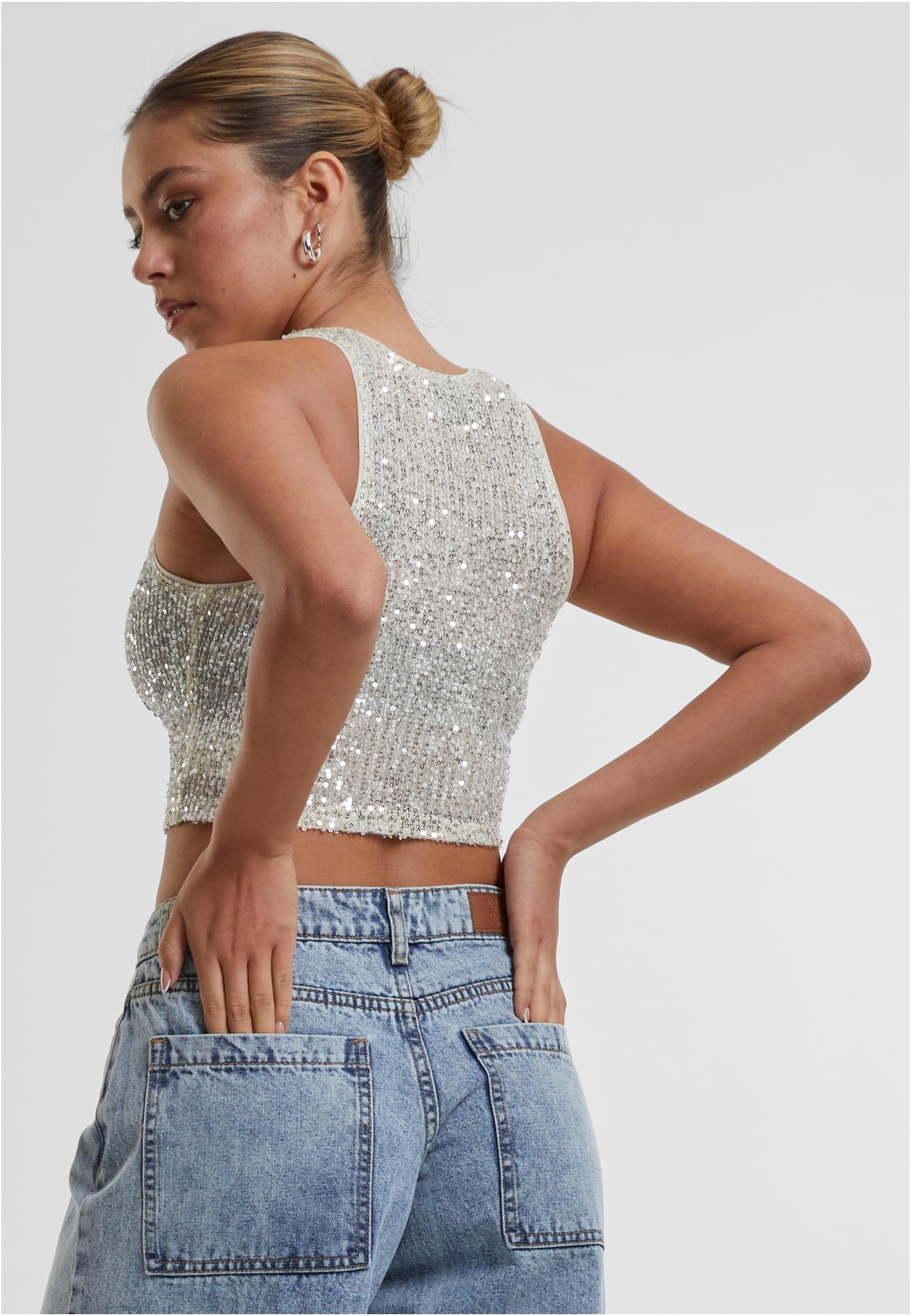 UC Sequins Cropped Top