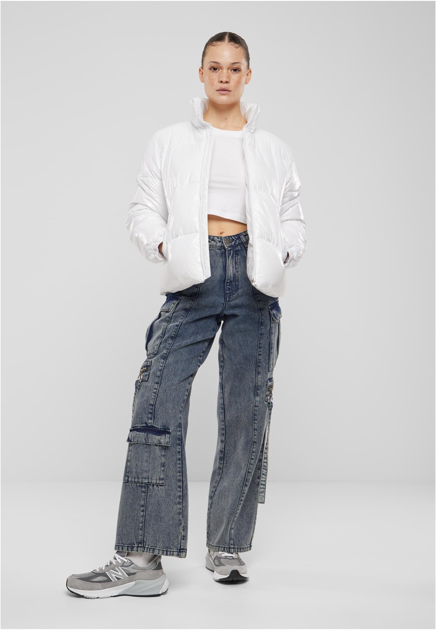 UC Recycled Short Shiny Puffer Jacket