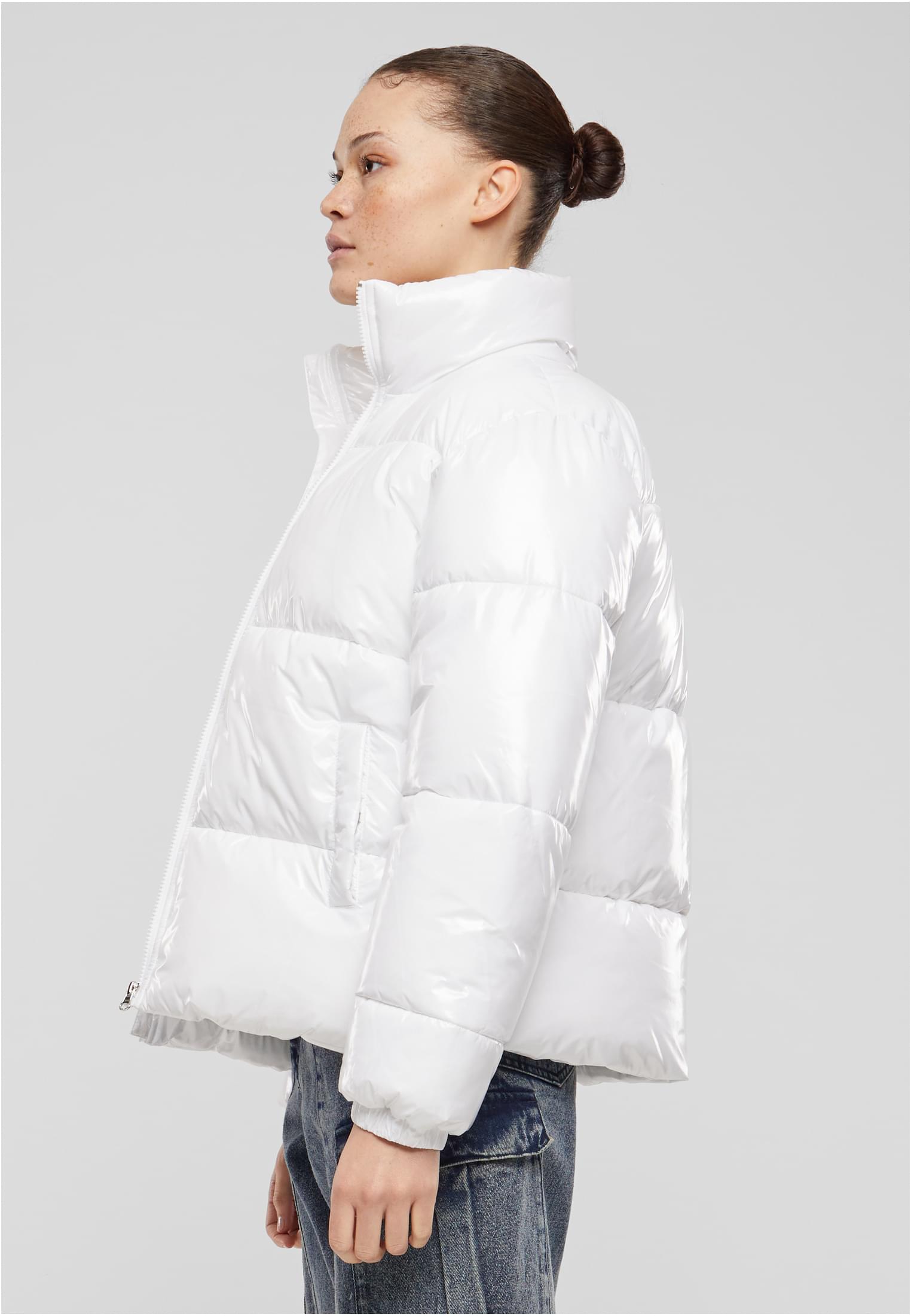 UC Recycled Short Shiny Puffer Jacket