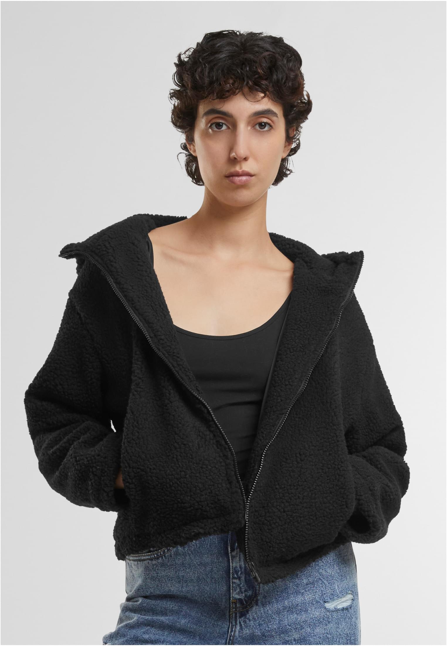 UC Short Hooded Sherpa Jacket